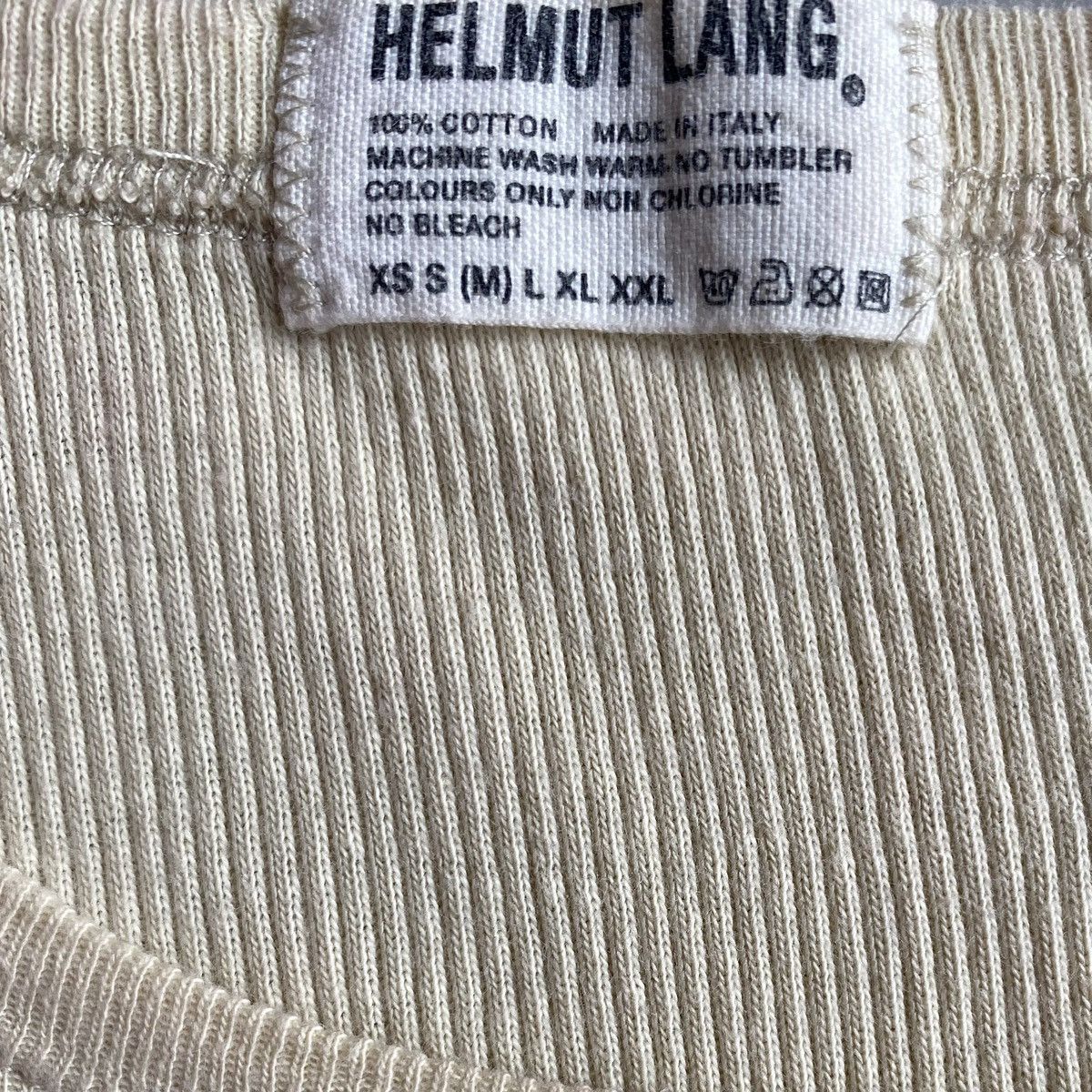 Helmut Lang Vintage 90's Archive Micro Ribbed Tank Top | Grailed