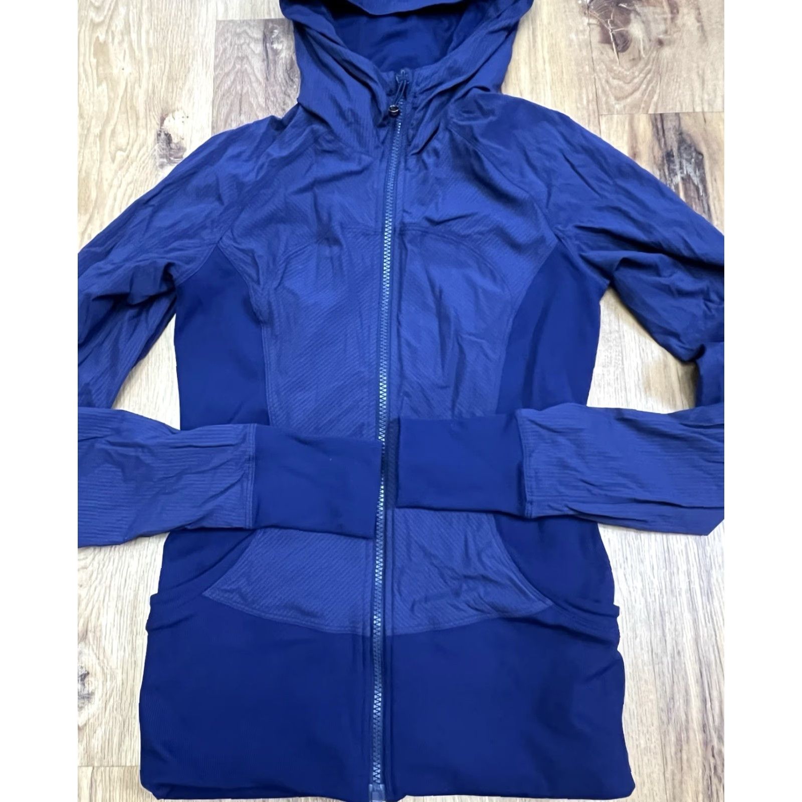 Lululemon Lululemon Blue Reversible Hooded Jacket Dance Studio 6 Ruched Size M / US 6-8 / IT 42-44 - 2 Thumbnail