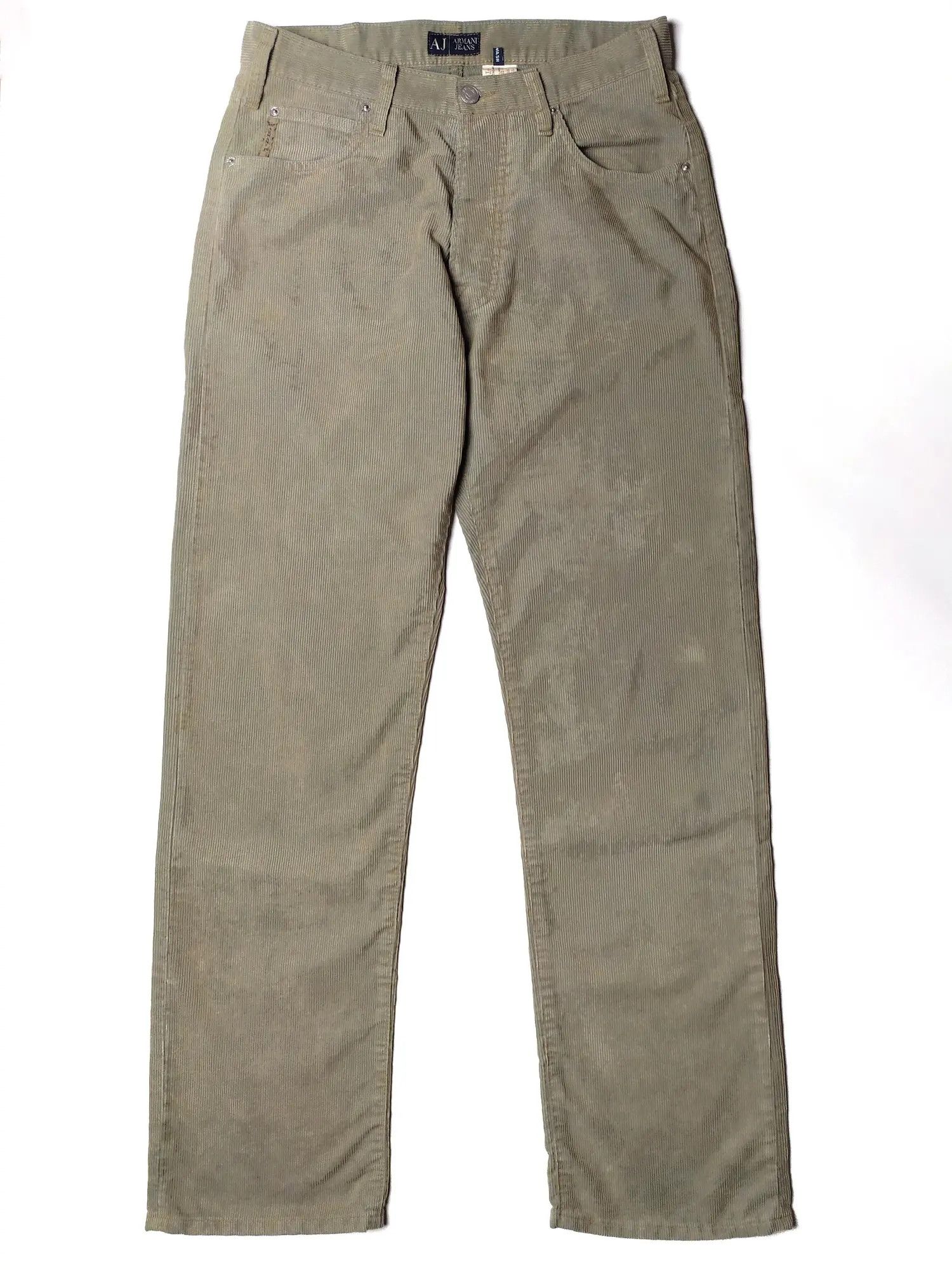Armani Armani Jeans Corduroy Italy Vintage Trousers Pants Size US 30 / EU 46 - 2 Thumbnail