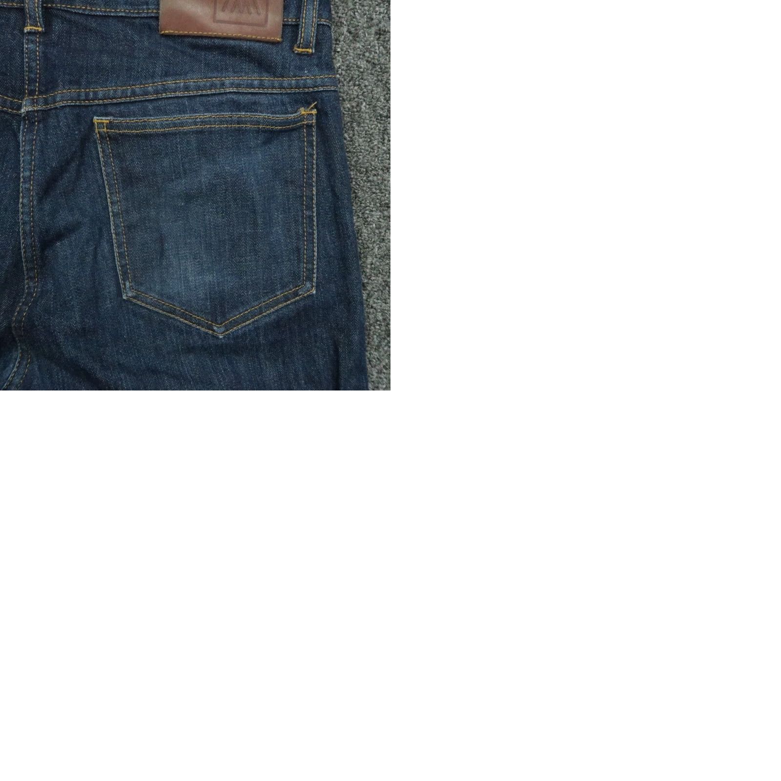 Mizzen+Main Mizzen+Main Jeans Mens 30x33 Blue 5-Pocket Denim Button Fly Straight Jeans Mens Regular 30 Blue Size US 30 / EU 46 - 9 Thumbnail