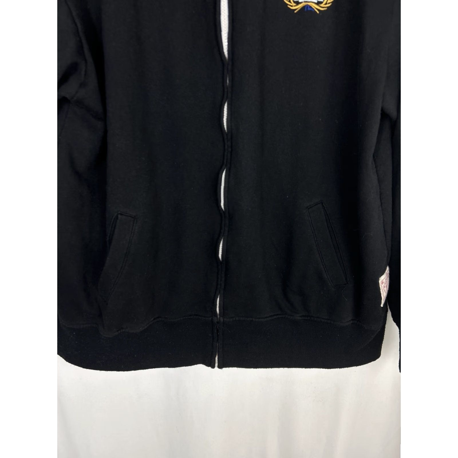 Vintage VINTAGE Envisu Track Jacket Full Zip Men 4XL 100% Cotton Black Gold VTG 90s Size US XXL / EU 58 / 5 - 6 Thumbnail