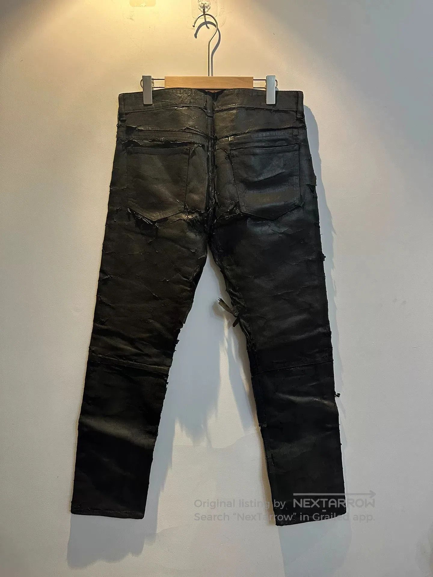 Givenchy Givenchy MMW Black Paint Splash Jeans. Size US 31 - 2 Thumbnail