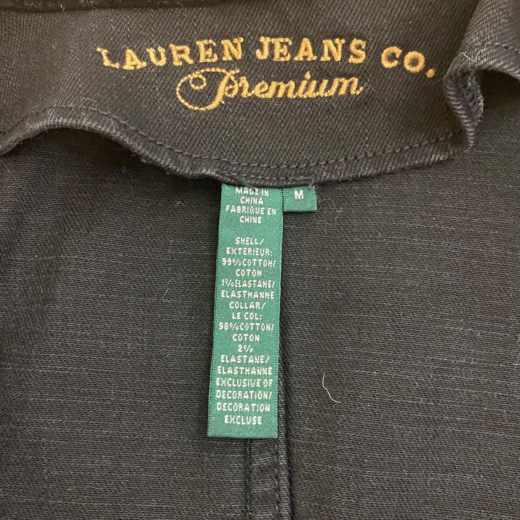Other Lauren Jeans Fitted Denim Blazer M Ralph Lauren Black Victor Size M / US 6-8 / IT 42-44 - 7 Thumbnail