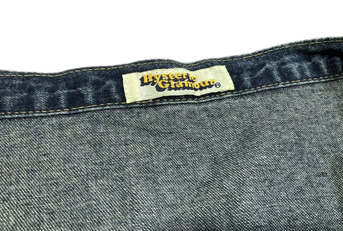 Hysteric Glamour × If Six Was Nine × Japanese Brand 🔥Sick Y2K Hysteric Glamour Denim Skirt Patchwork Size 29" - 9 Thumbnail