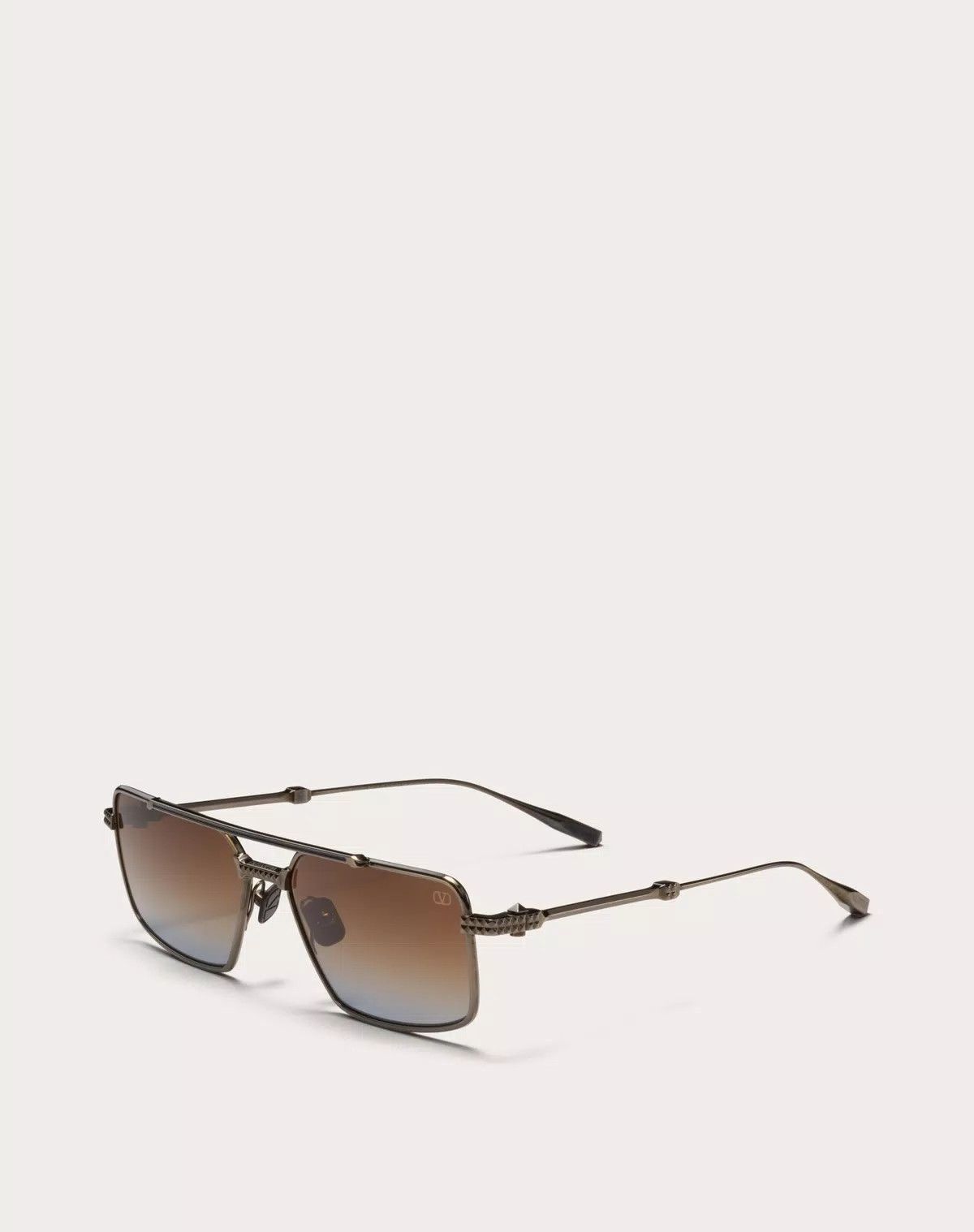 Valentino oc11z0725 Size: 58/ Rectangular Metal Frame in Brown Size ONE SIZE - 2 Thumbnail