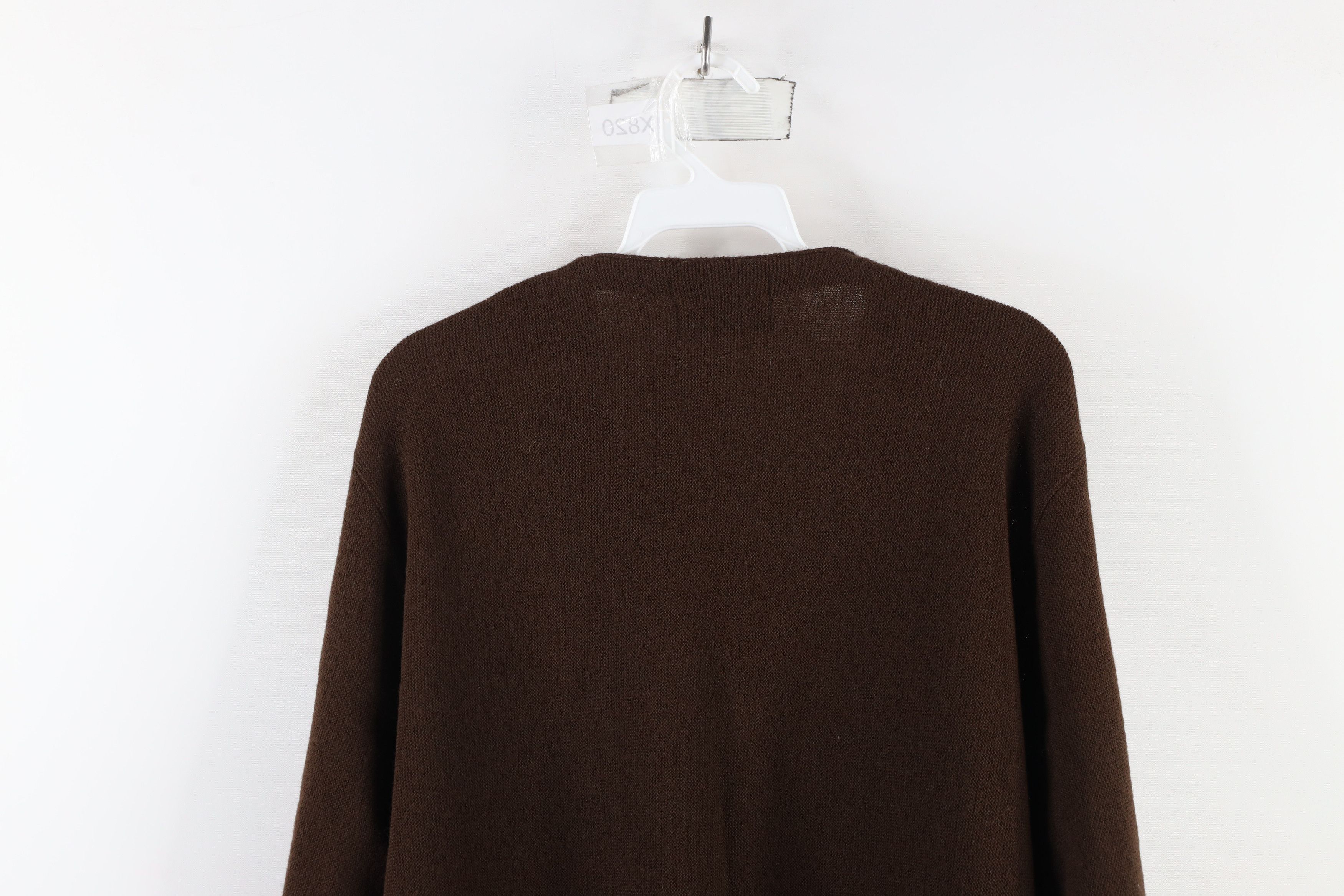 Vintage Vintage 60s 70s Streetwear Knit Cardigan Sweater Brown USA Size US M / EU 48-50 / 2 - 9 Thumbnail