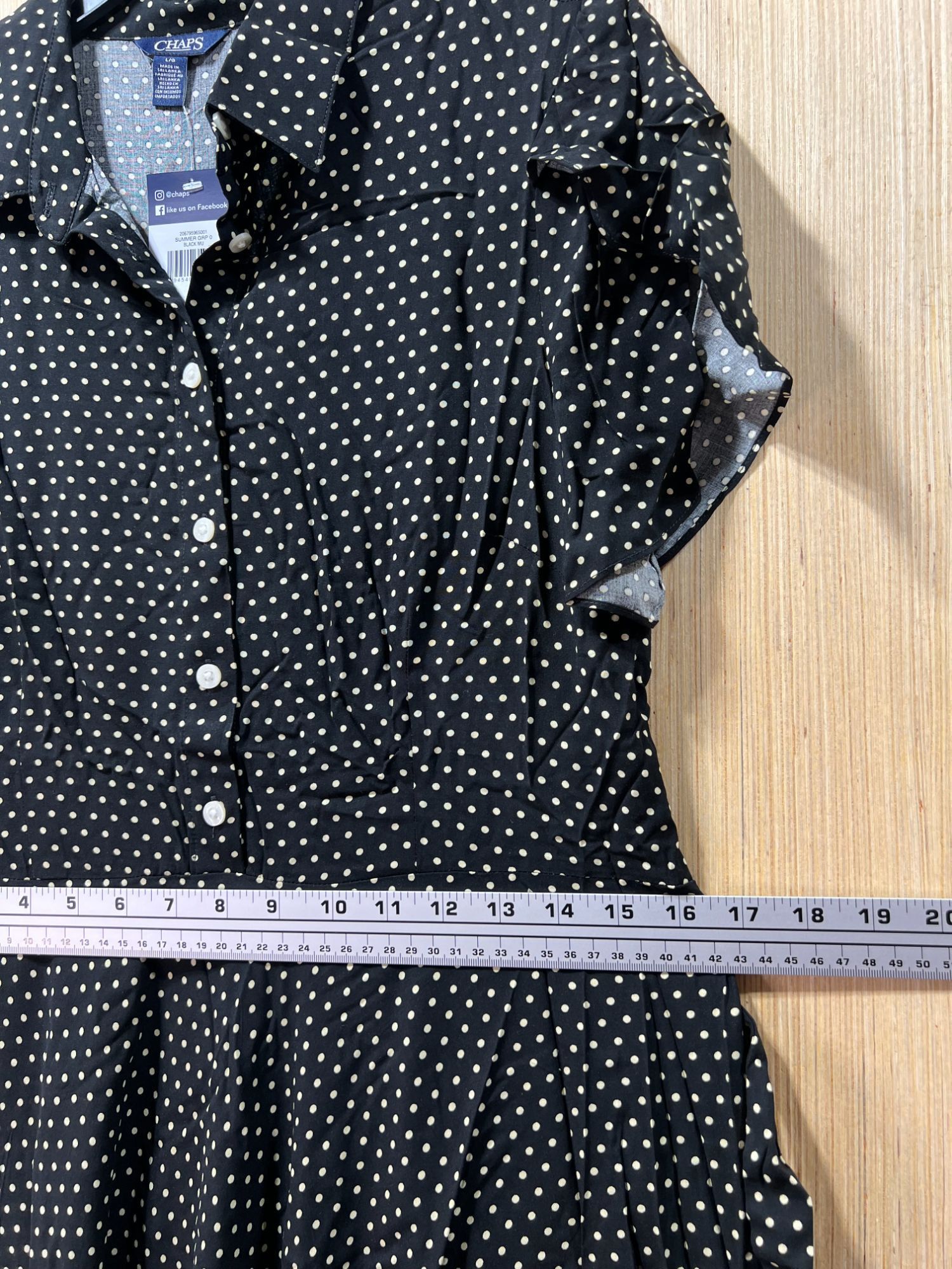 Chaps Chaps- Women's Casual Bohemian Midi Dress V-Neck With Wavy S Size L / US 10 / IT 46 - 5 Thumbnail