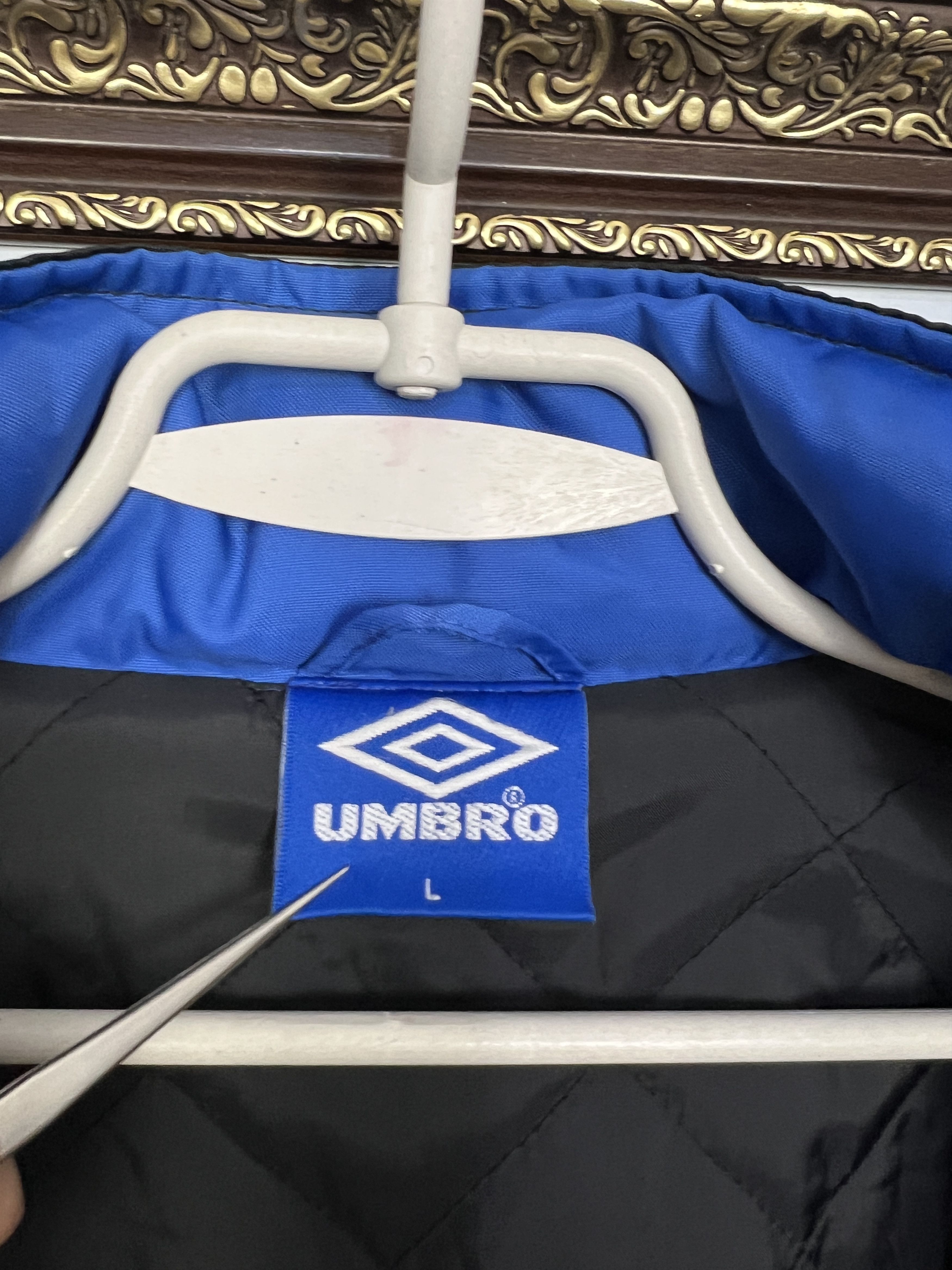 Umbro Vintage 90's Inter Milan Ronaldo Football Jacket Bench Coat Size US L / EU 52-54 / 3 - 7 Thumbnail