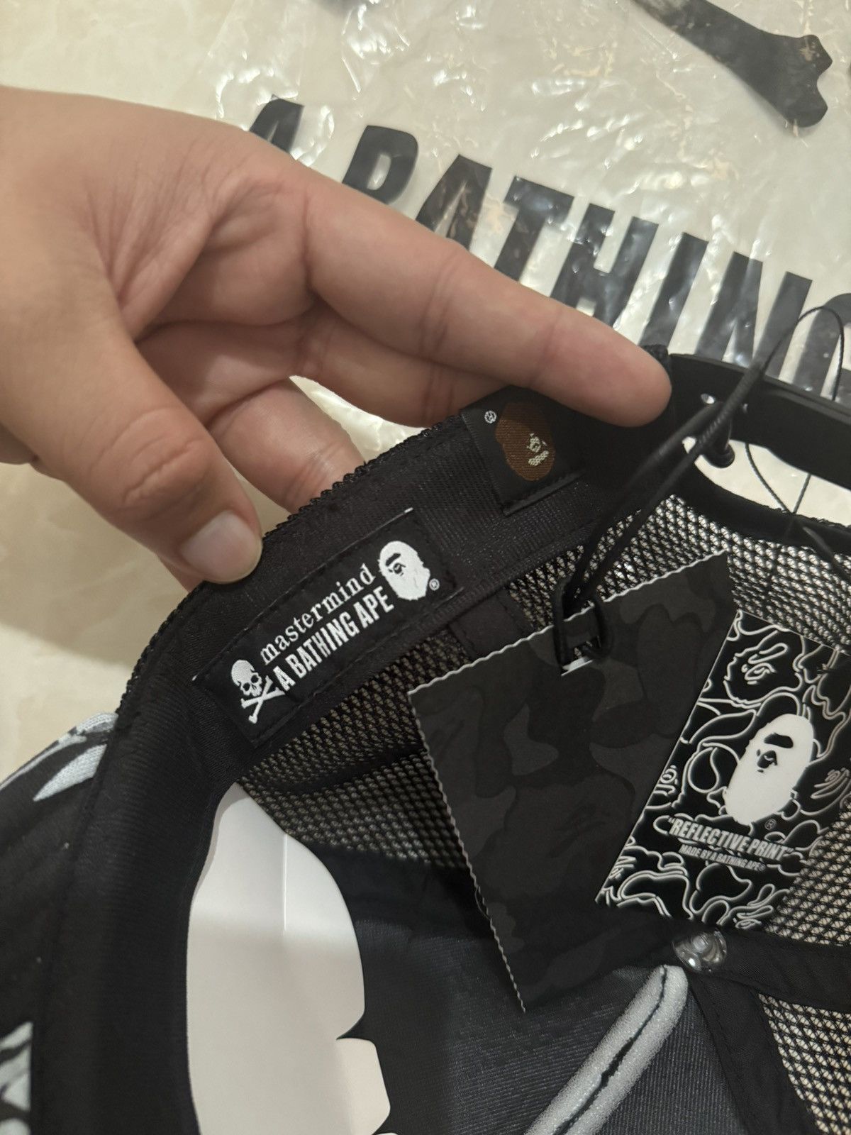 Bape × Mastermind Japan Bape x Mastermind Reflective Logo Size ONE SIZE - 4 Thumbnail