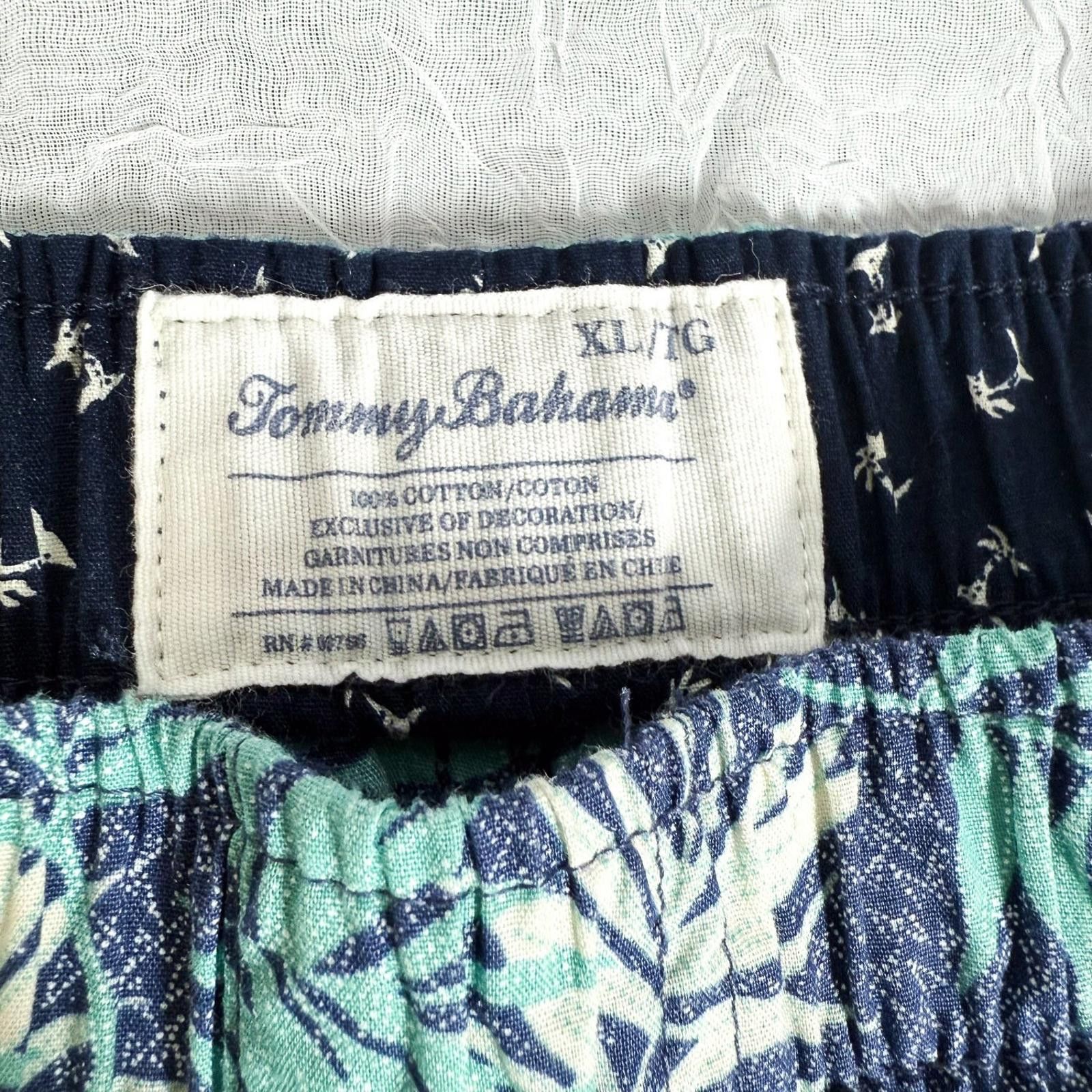 Tommy Bahama Tommy Bahama Shorts Mens XL Blue Palm Print Swim Trunks Size US 36 / EU 52 - 2 Thumbnail