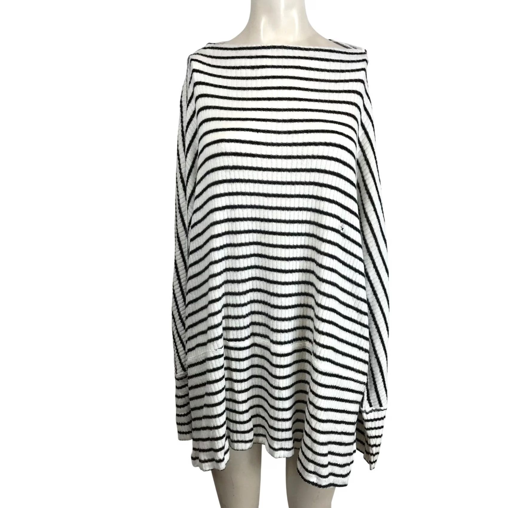 Vintage Maurices Striped Boat Neck Long Sleeve Sweater Top Women's Plus 2X Size XXL / US 16-18 / IT 52-54 - 2 Thumbnail