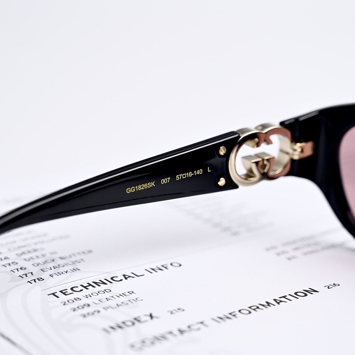 Gucci GUCCI GG1826SK 007 SUNGLASSES Size ONE SIZE - 6 Thumbnail