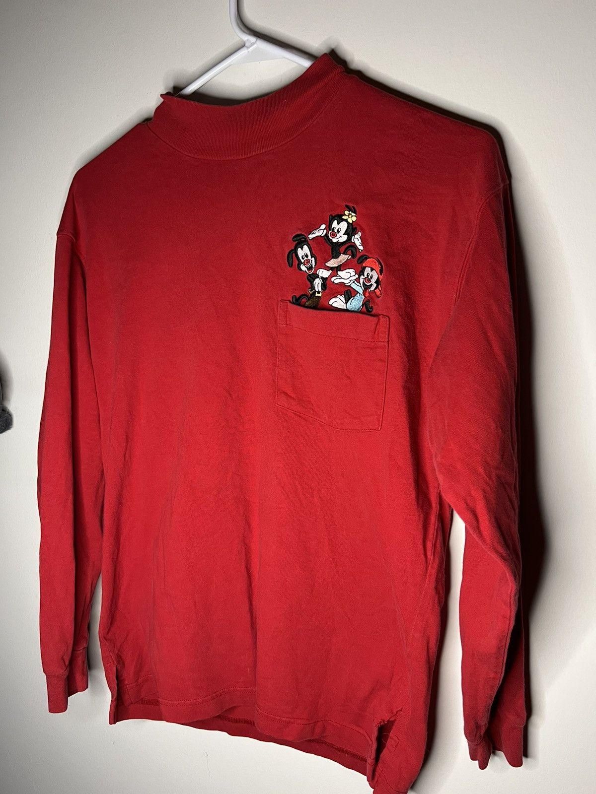 Vintage Vintage 90s Embroidered Animaniacs Long Sleeve Mock Neck Size US S / EU 44-46 / 1 - 2 Thumbnail