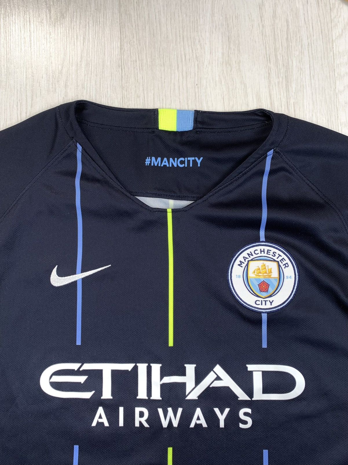 Nike Nike Manchester City 2018-2019 Away Jersey Size 13-15 Years Size US XXS / EU 40 - 3 Thumbnail
