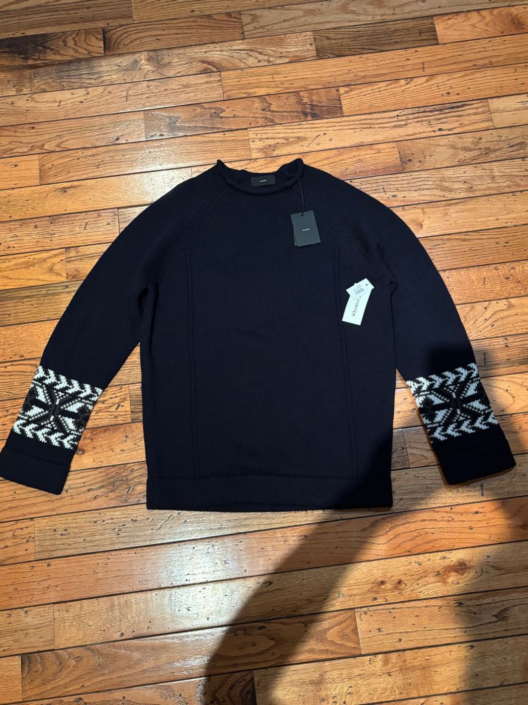 Alanui Alanui Crew Neck Jacquard Sweater Beluga Blue Multi Size XL Size US XL / EU 56 / 4 - 1 Thumbnail