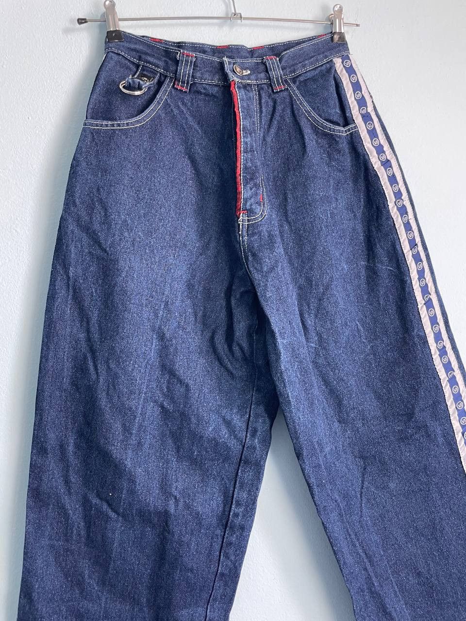 Jean × Vintage VINTAGE Y2K BAGGY BERNY FLYING B SKATER JEANS JNCO STYLE Size US 28 / EU 44 - 4 Thumbnail