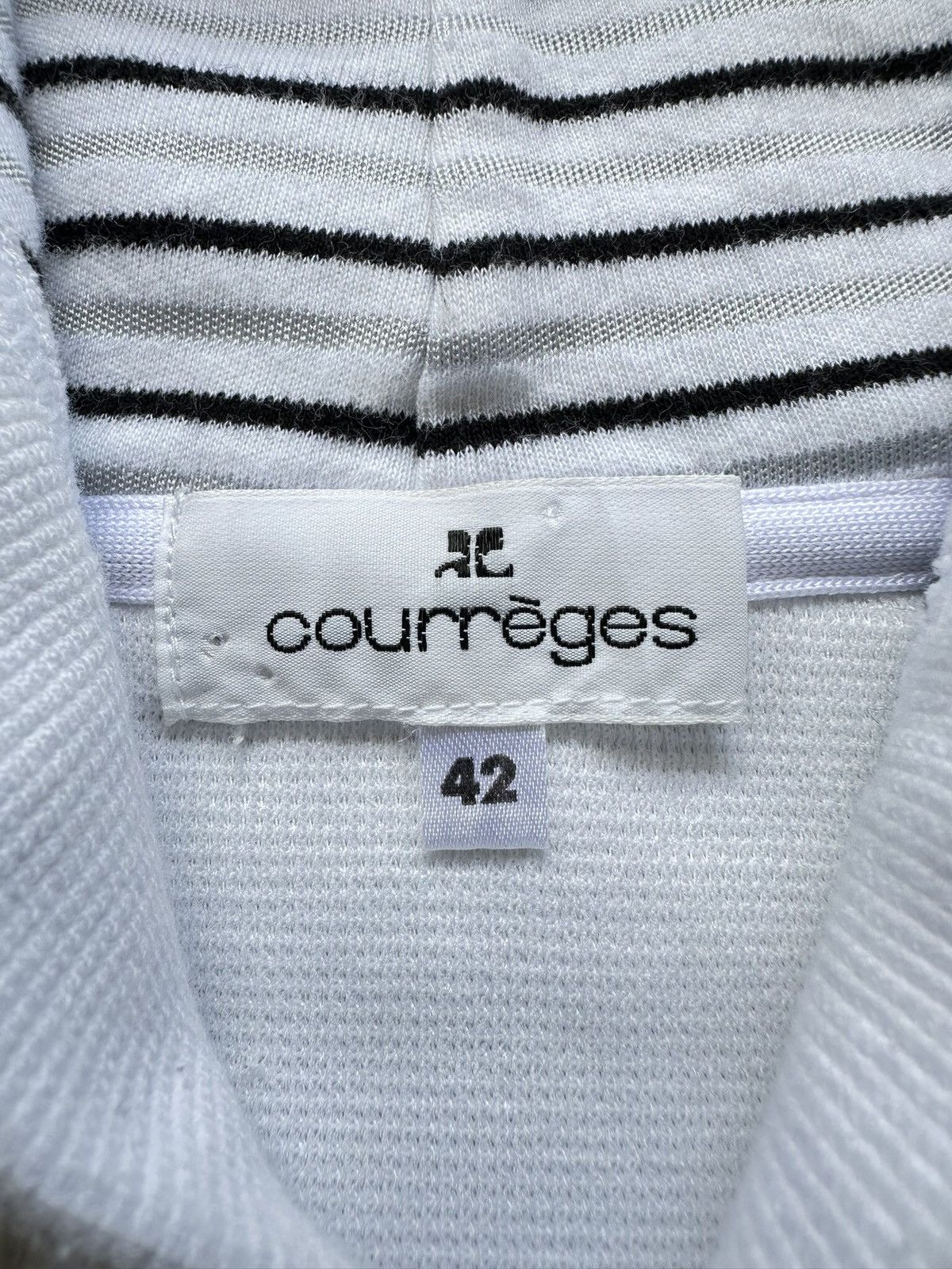 Andre Courreges × Courreges 1990's Courreges hoodie white Size US M / EU 48-50 / 2 - 12 Thumbnail