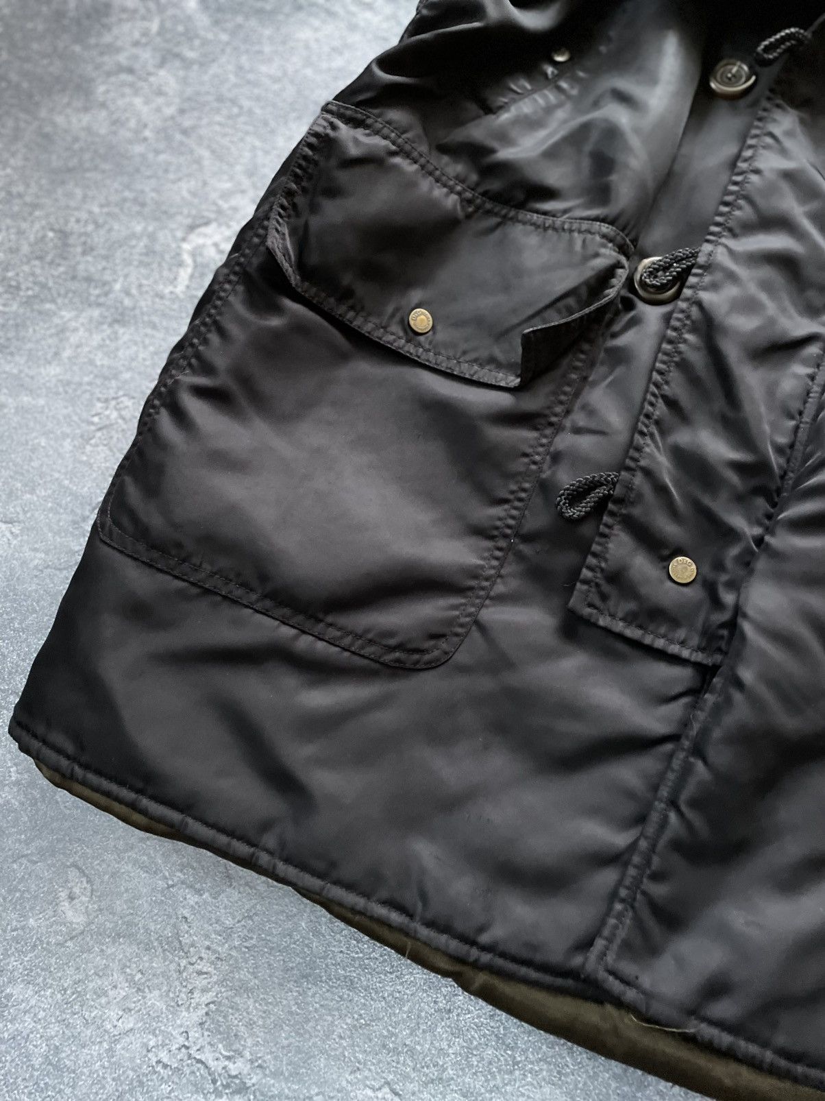 Dolce & Gabbana 2000s Dolce & Gabbana Long Detachable Hood Black Bomber Size US M / EU 48-50 / 2 - 9 Thumbnail