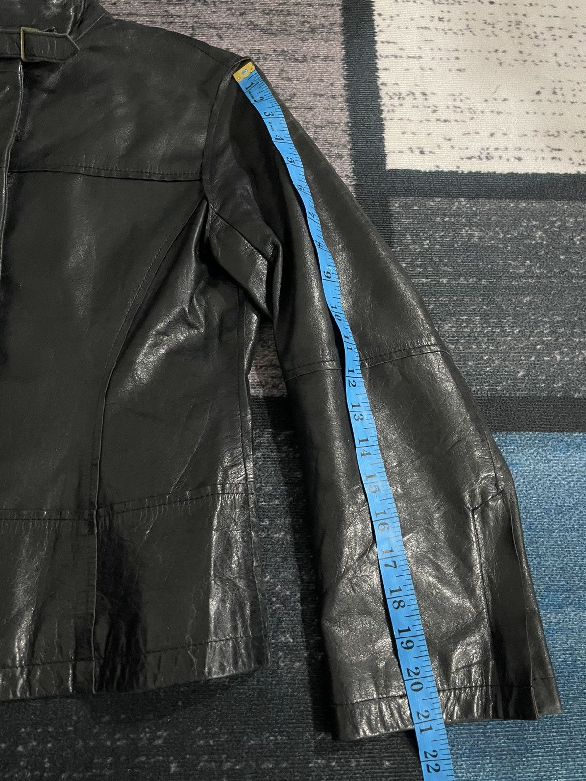 Yohji Yamamoto Vintage WXYZ Workshop Leather Jacket Size XS / US 0-2 / IT 36-38 - 18 Thumbnail