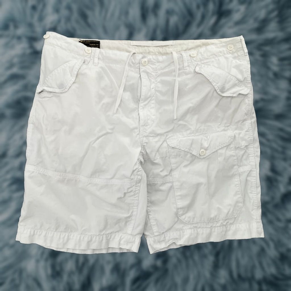 Polo Ralph Lauren VINTAGE Polo Ralph Lauren Cargo Shorts Men Size 42 White Cotton Casual Vintage Size US XL / EU 56 / 4 - 1 Thumbnail