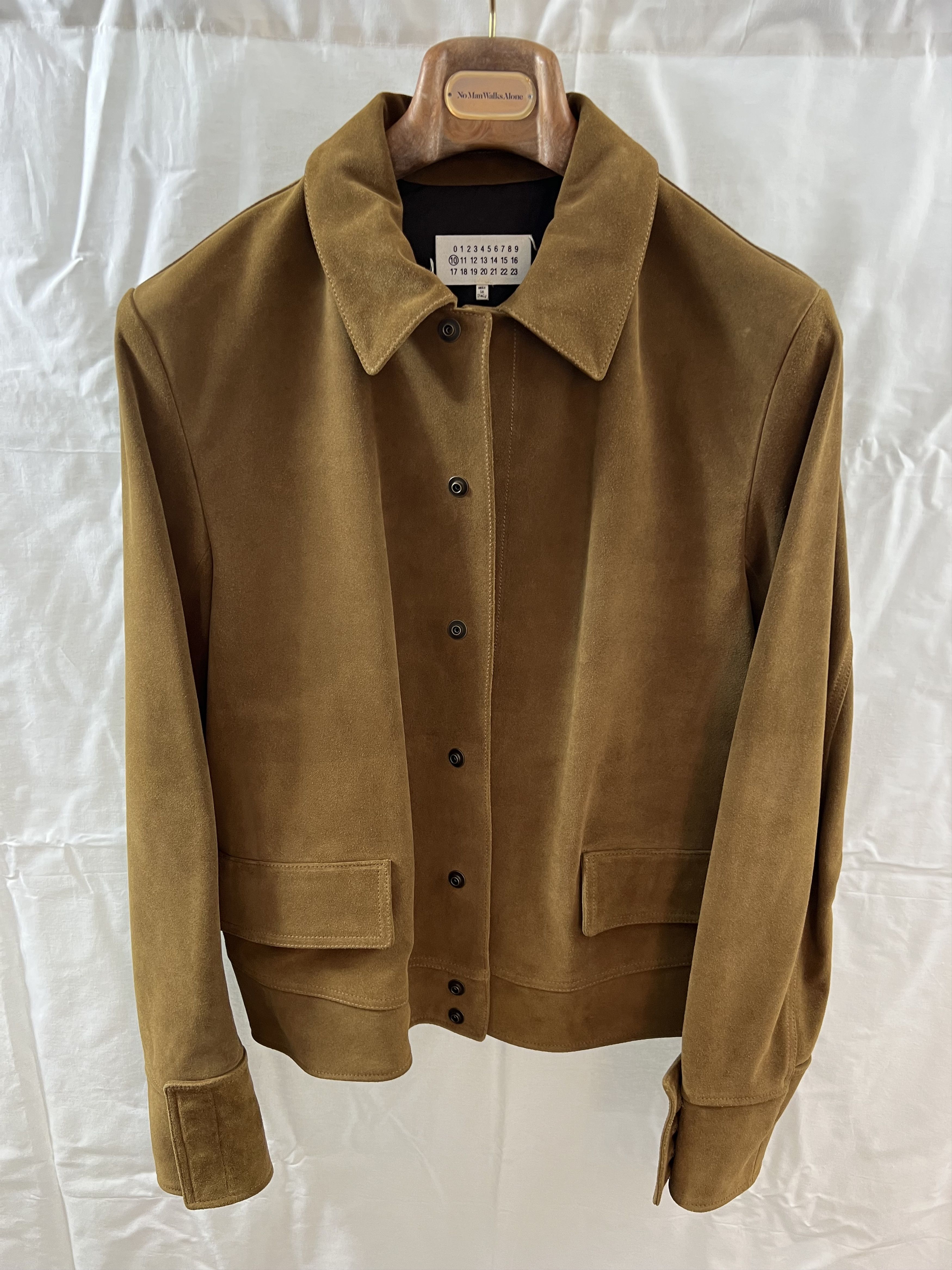 Maison Margiela Margiela 2016 Suede Zip Flap Pocket Jacket, Camel, IT 52 Size US L / EU 52-54 / 3 - 2 Thumbnail