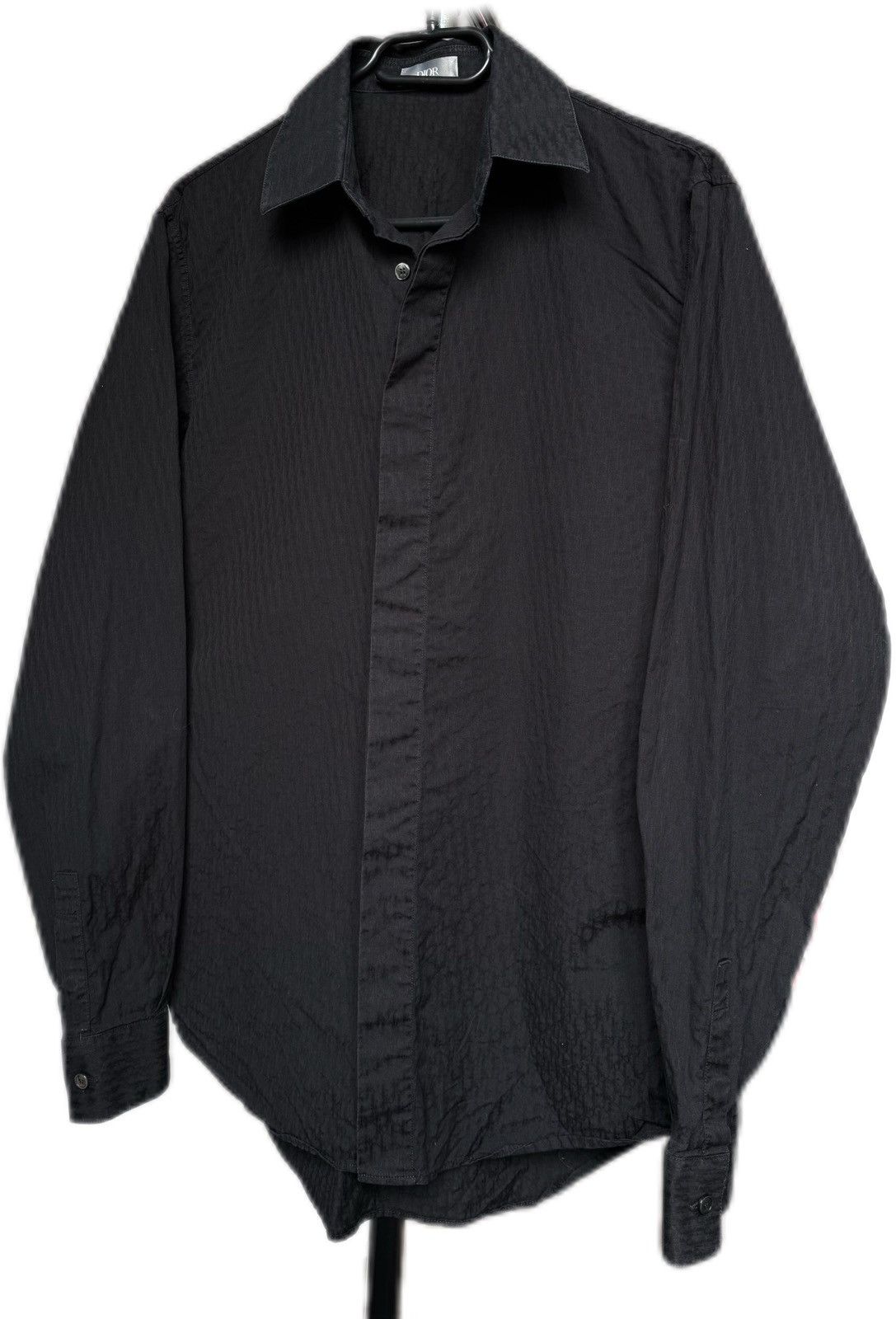 Dior Dior Black Monogram Shirt Hidden Buttons Long Sleeve Size US S / EU 44-46 / 1 - 2 Thumbnail