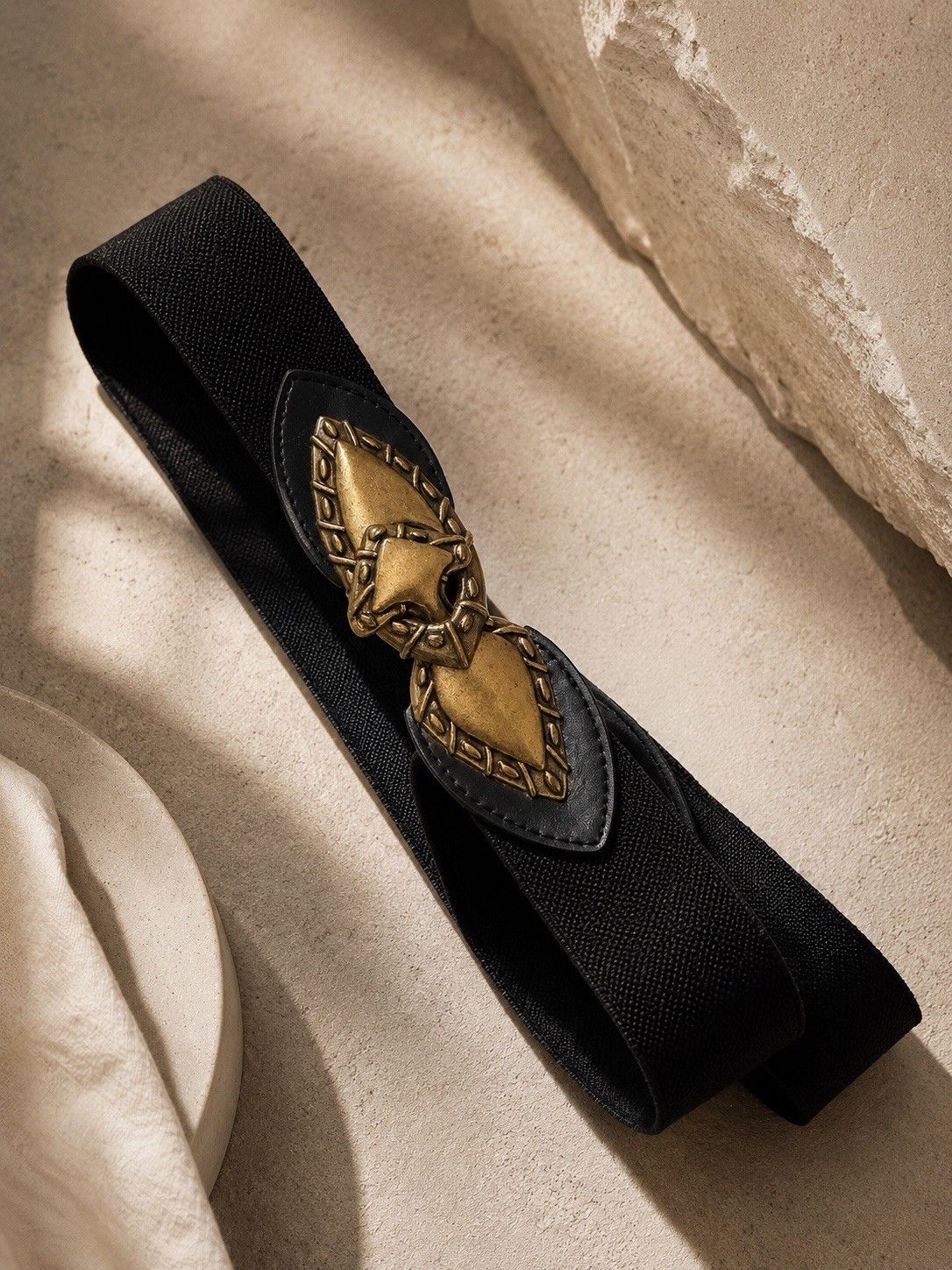 Other Vtg Omega & Day Lor Stretch Belt Bundle Elastic Gold Tone Size ONE SIZE - 4 Thumbnail