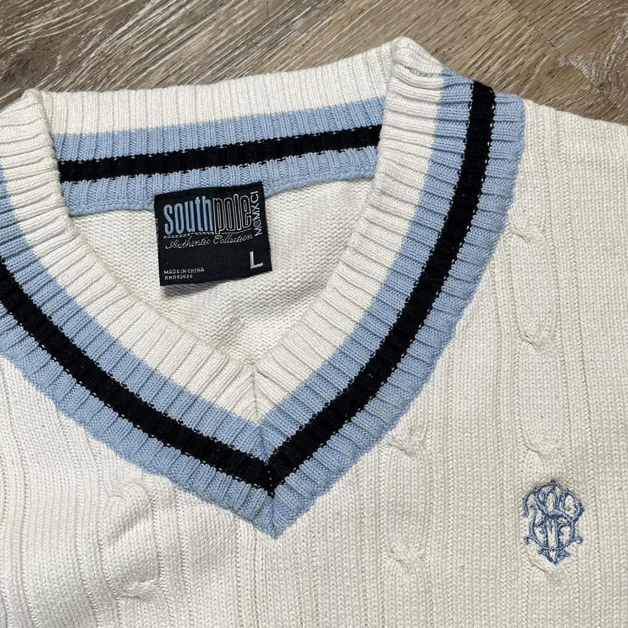 Southpole RARE vintage 90s south pole vneck sweater Size US L / EU 52-54 / 3 - 3 Thumbnail