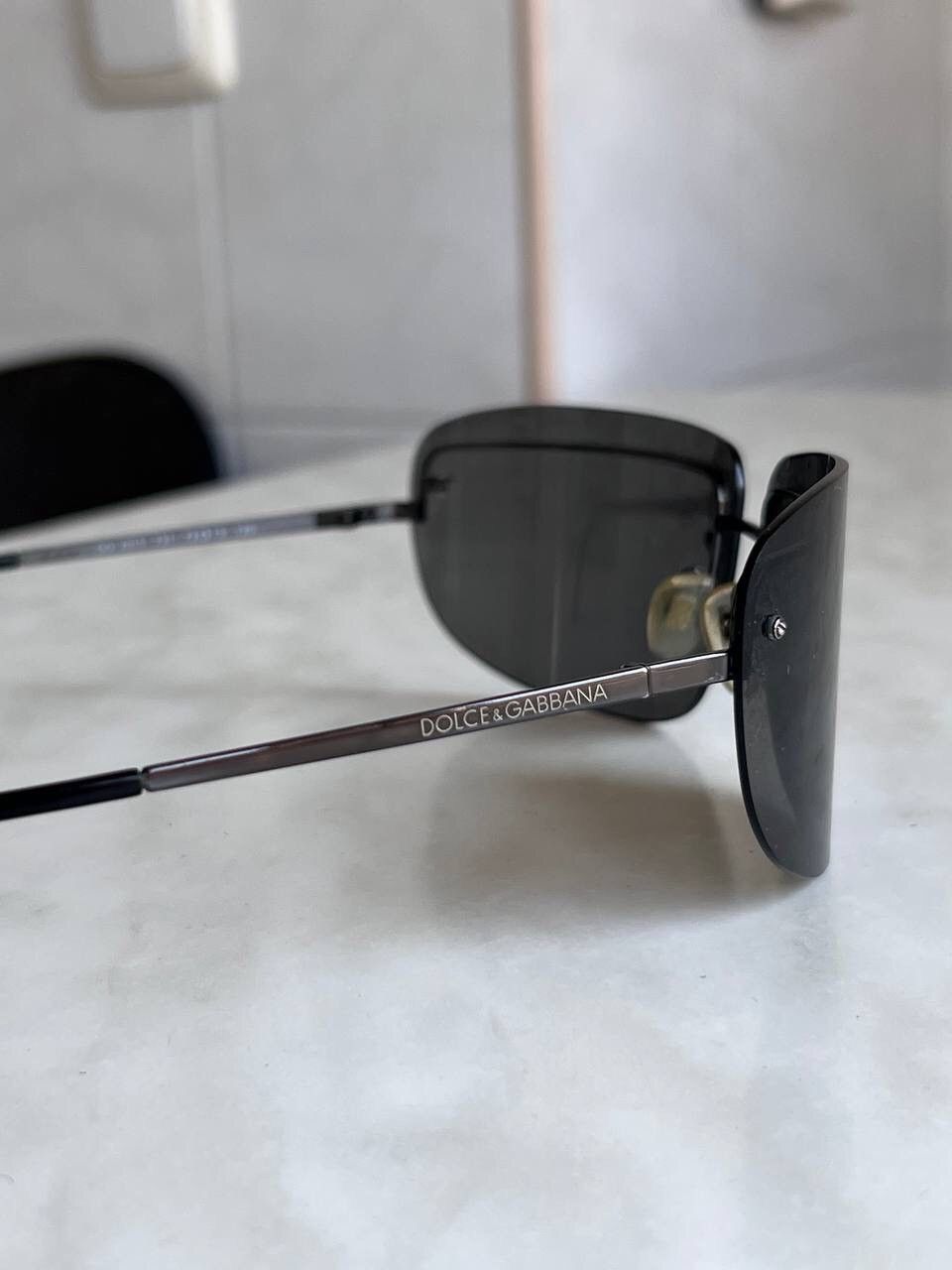 Dolce & Gabbana Dolce & Gabbana Y2K Mask Sunglasses Black Eyewear Used Size ONE SIZE - 4 Thumbnail