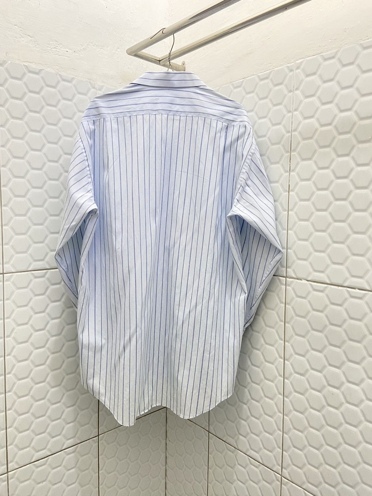 Issey Miyake Vintage Issey Miyake Striped Baggy Shirt Size US L / EU 52-54 / 3 - 8 Thumbnail
