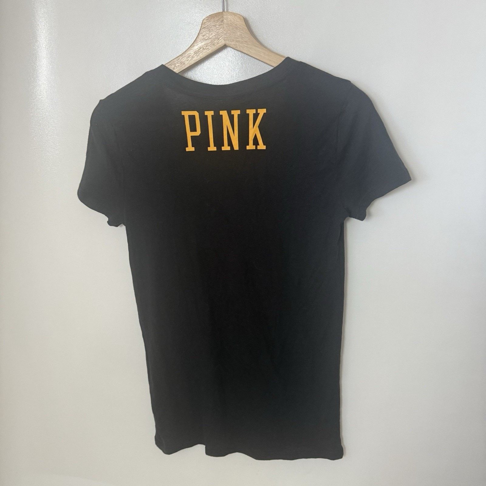 Victoria's Secret Victorias Secret Pink Pittsburgh Steelers T Shirt Sequinned Size S / US 4 / IT 40 - 2 Thumbnail