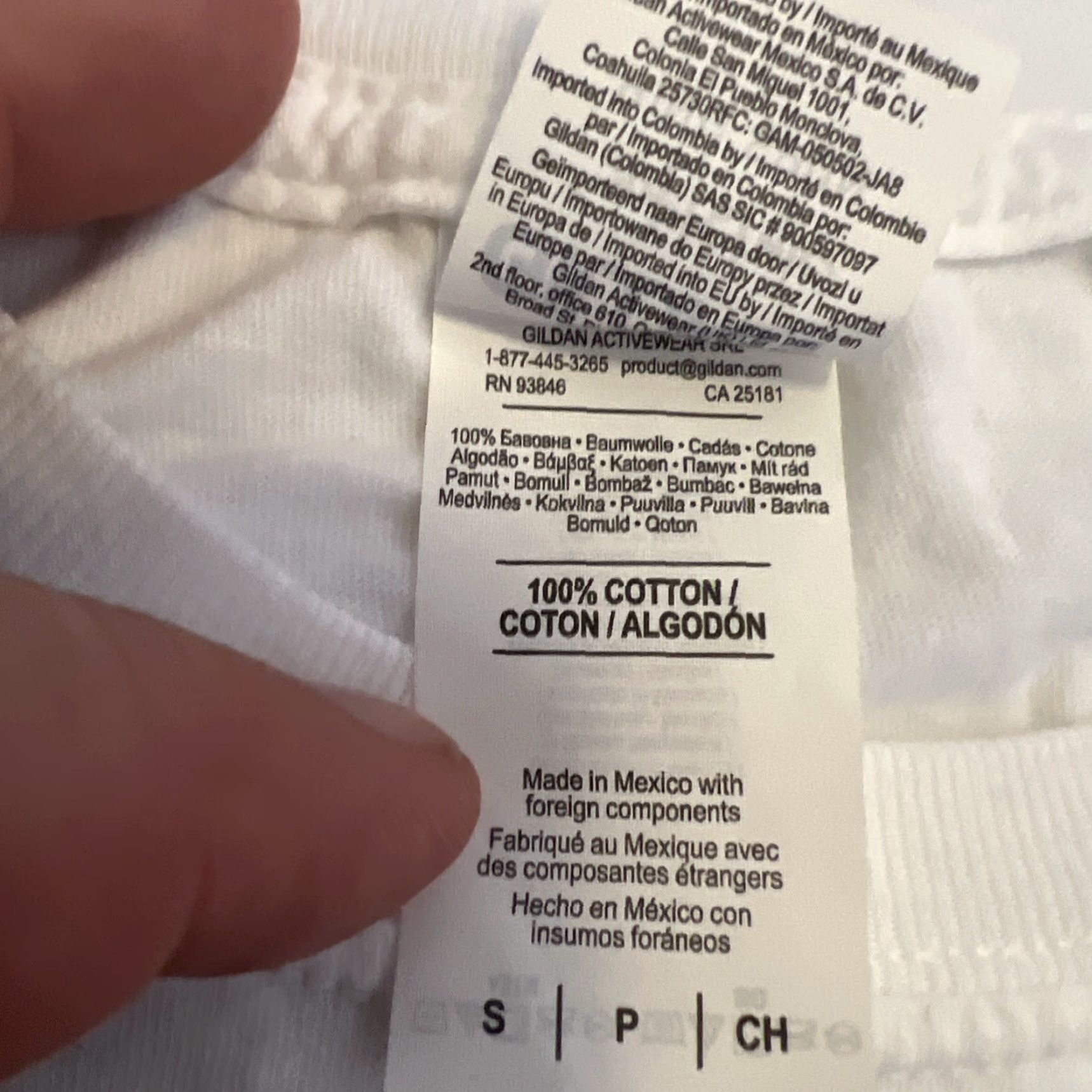 Gildan Gildan T-Shirt Shirt Small White Coffee Cup Label 80s 90s Graphic Print Unisex Adults Mens Womens Crew Neck Short Sleeve 100% Cotton Size US S / EU 44-46 / 1 - 5 Thumbnail