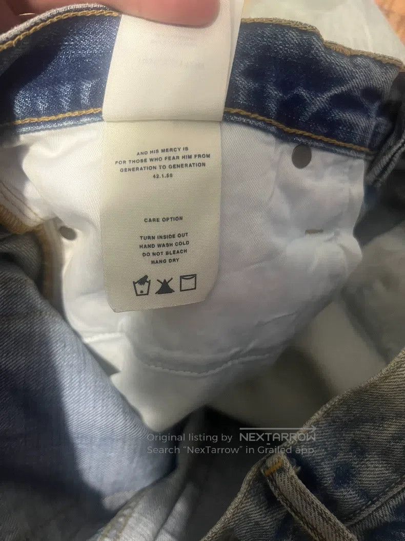Fear of God Fear of God Blue splash ink jeans Size US 32 / EU 48 - 6 Thumbnail