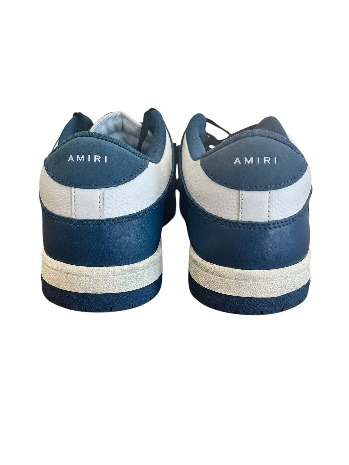 Amiri Amiri Skel Low White Navy Blue Size US 14 / EU 47 - 6 Thumbnail