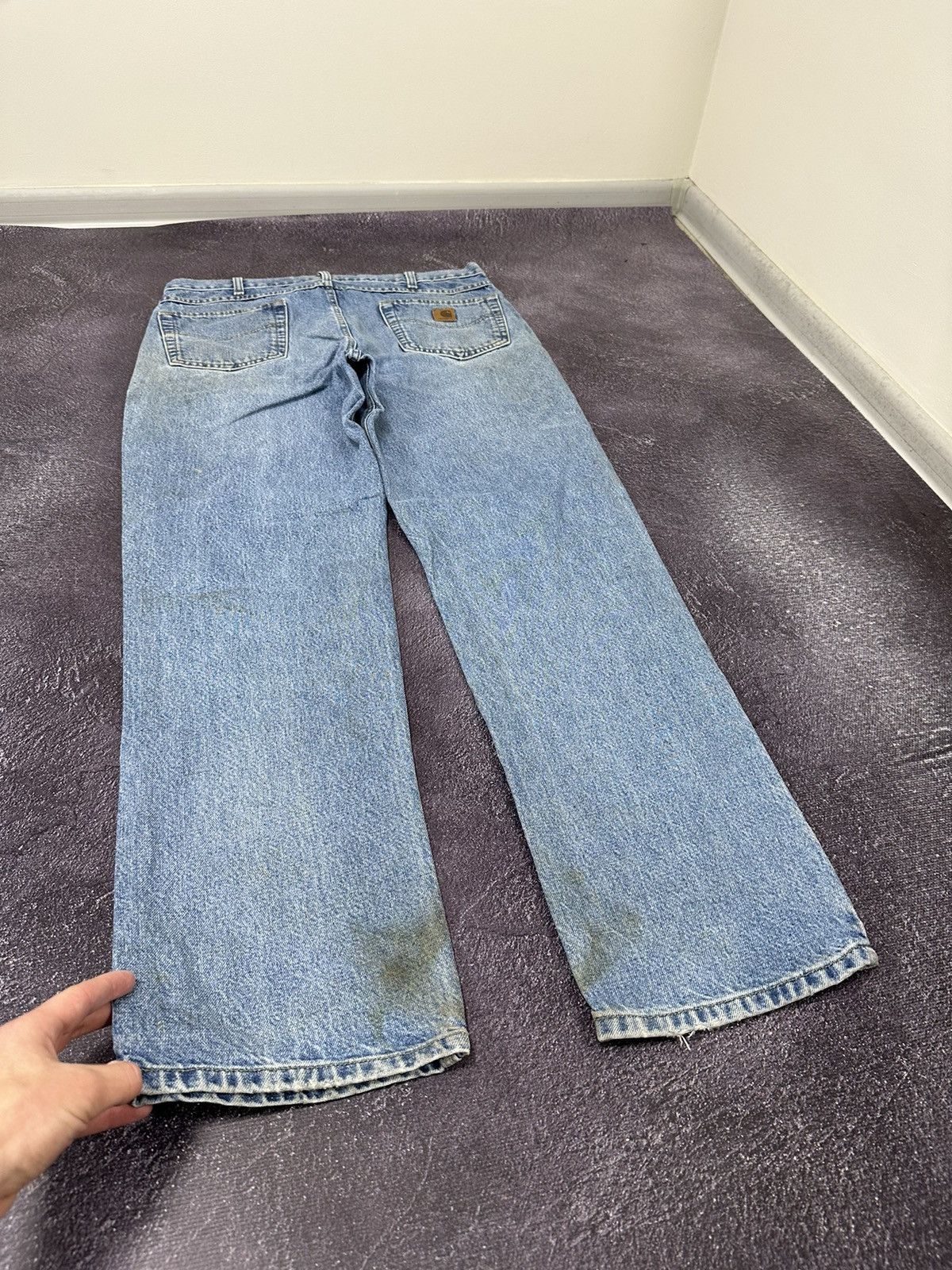 Carhartt Vintage Carhartt USA Light Blue Denim Faded Opium Work Jeans Size US 36 / EU 52 - 3 Thumbnail