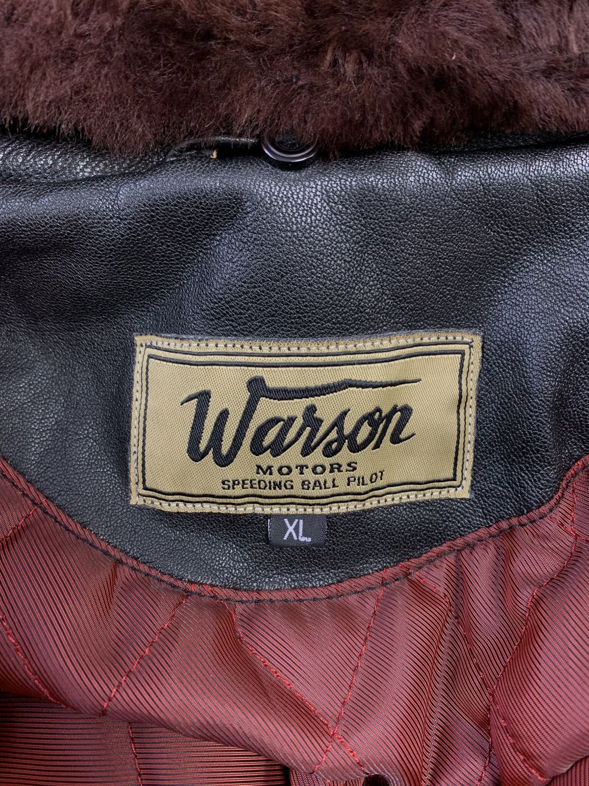 Other Warson Motors G1 Hot Rod Brown Rub Off Leather Jacket Mens Size US XL / EU 56 / 4 - 8 Thumbnail