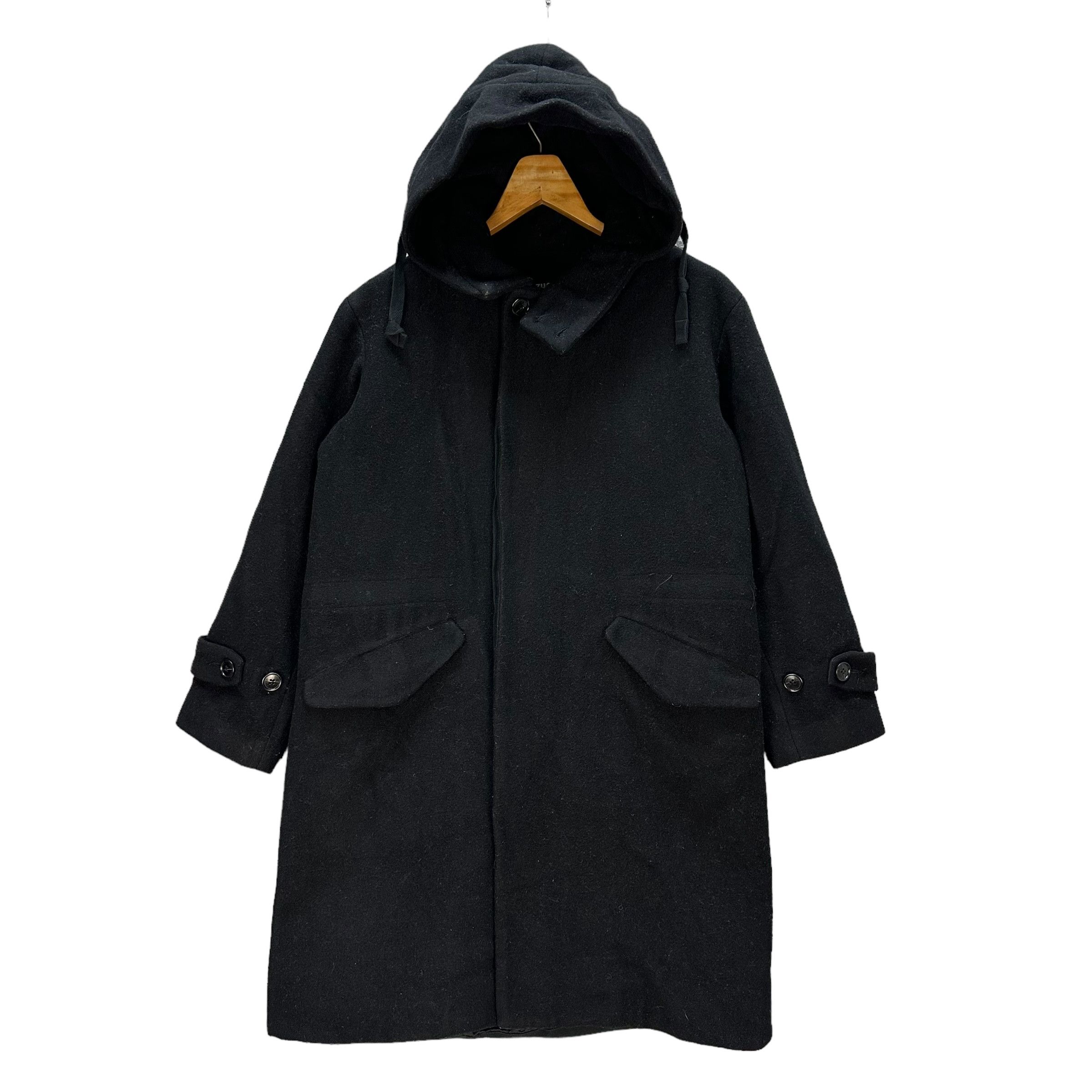 Zucca ZUCCA Wool Long Coat Fall Autumn Hooded Jacket #A47-1099 Size US L / EU 52-54 / 3 - 1 Thumbnail