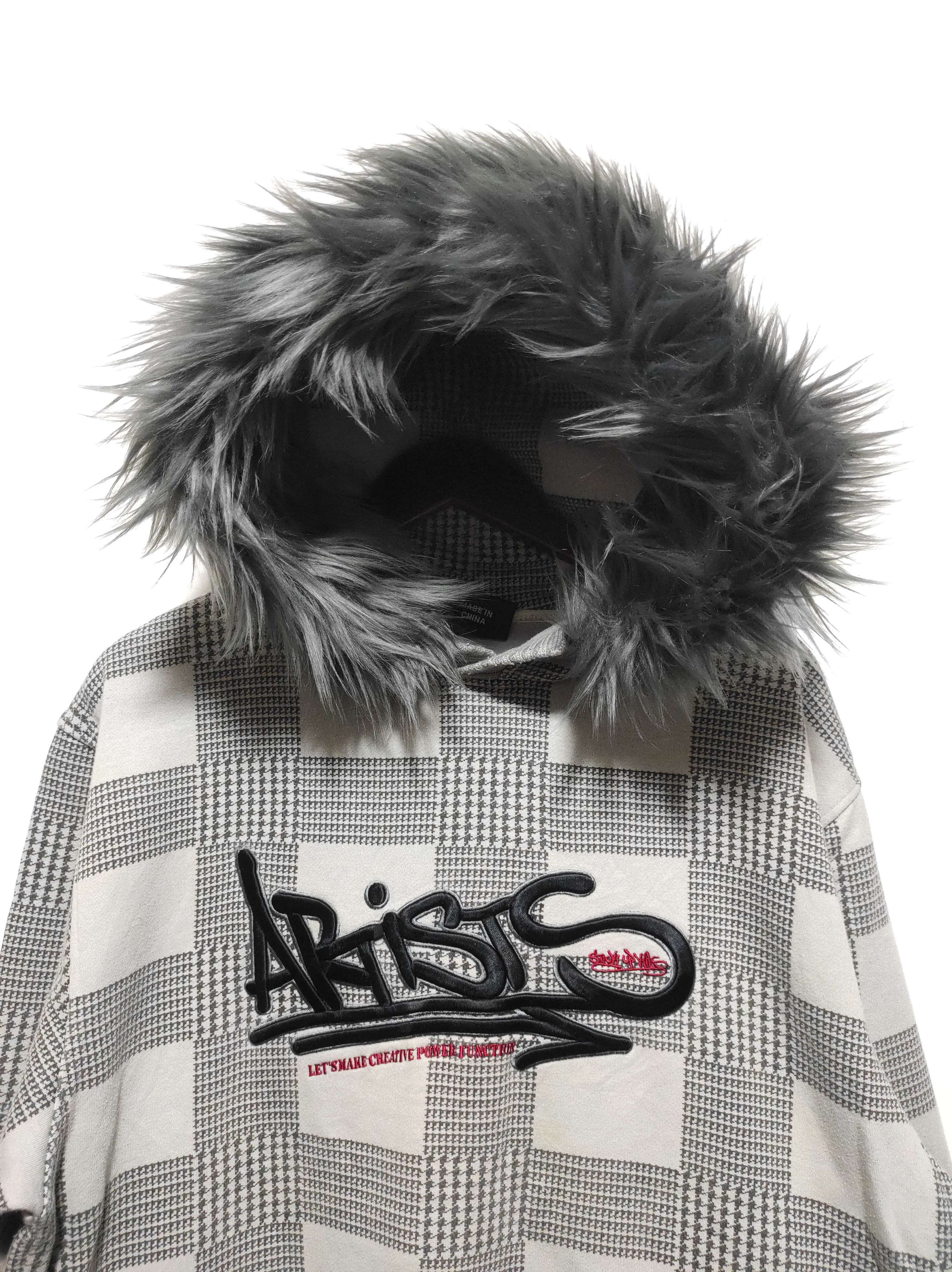 Hysteric Glamour AB-TECH Sports Embroidery Spell Out Fur hoodie Size US L / EU 52-54 / 3 - 3 Thumbnail
