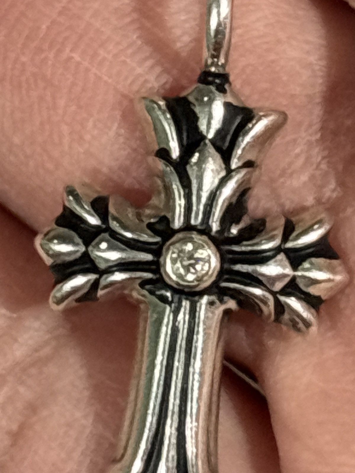 Chrome Hearts Chrome Hearts Double Cross W/ Aftermarket Center Diamond Size ONE SIZE - 4 Thumbnail