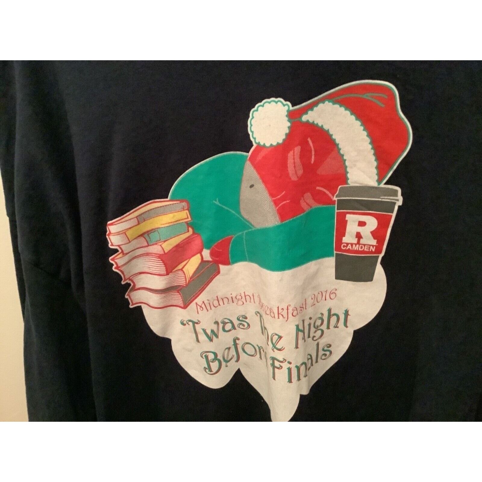 Gildan TWAS THE NIGHT BEFORE FINALS Rutgers Men’s LS T- Shirt XL Size US XL / EU 56 / 4 - 3 Thumbnail