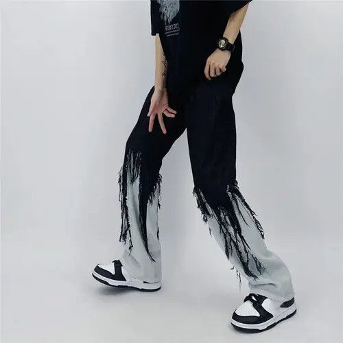 Japanese Brand Patchwork jeans with elastic Size US 30 / EU 46 - 2 Thumbnail