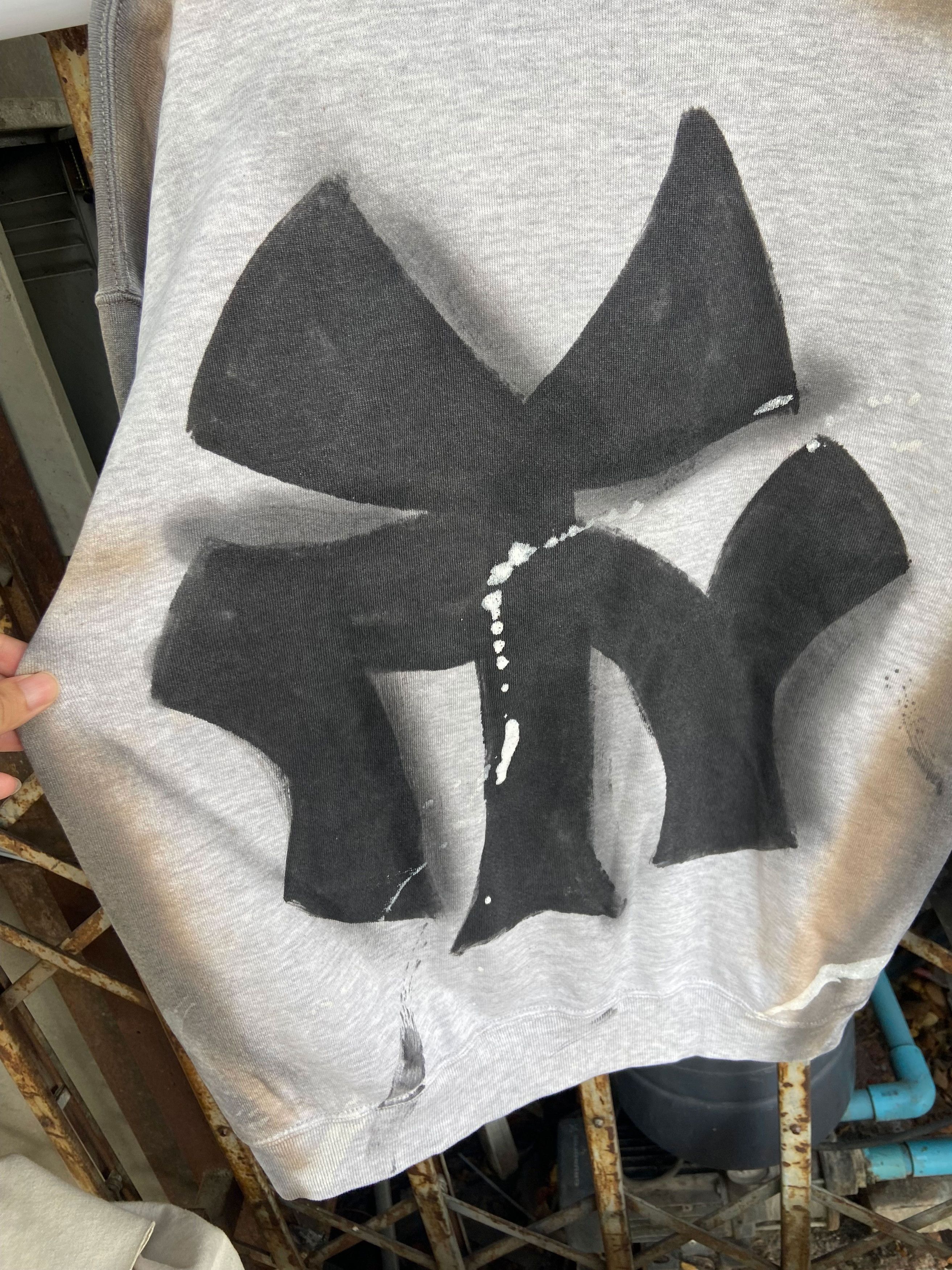 New York Yankees 90s New York PAINT THRASHED Russell Sweatshirt Size US L / EU 52-54 / 3 - 11 Thumbnail