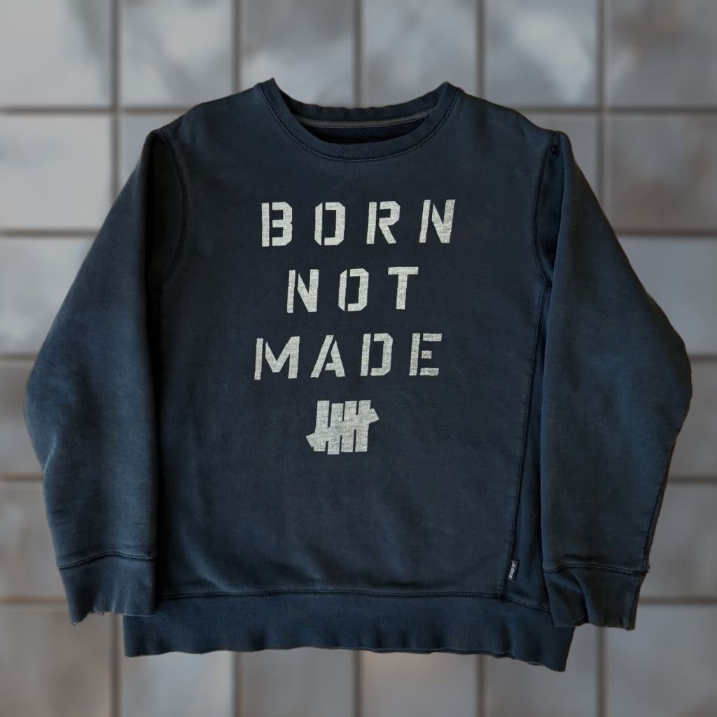 Undefeated VINTAGE Undefeated Sweatshirt XL Black Y2K Los Angeles Streetwear Born Not Made Size US XL / EU 56 / 4 - 1 Thumbnail