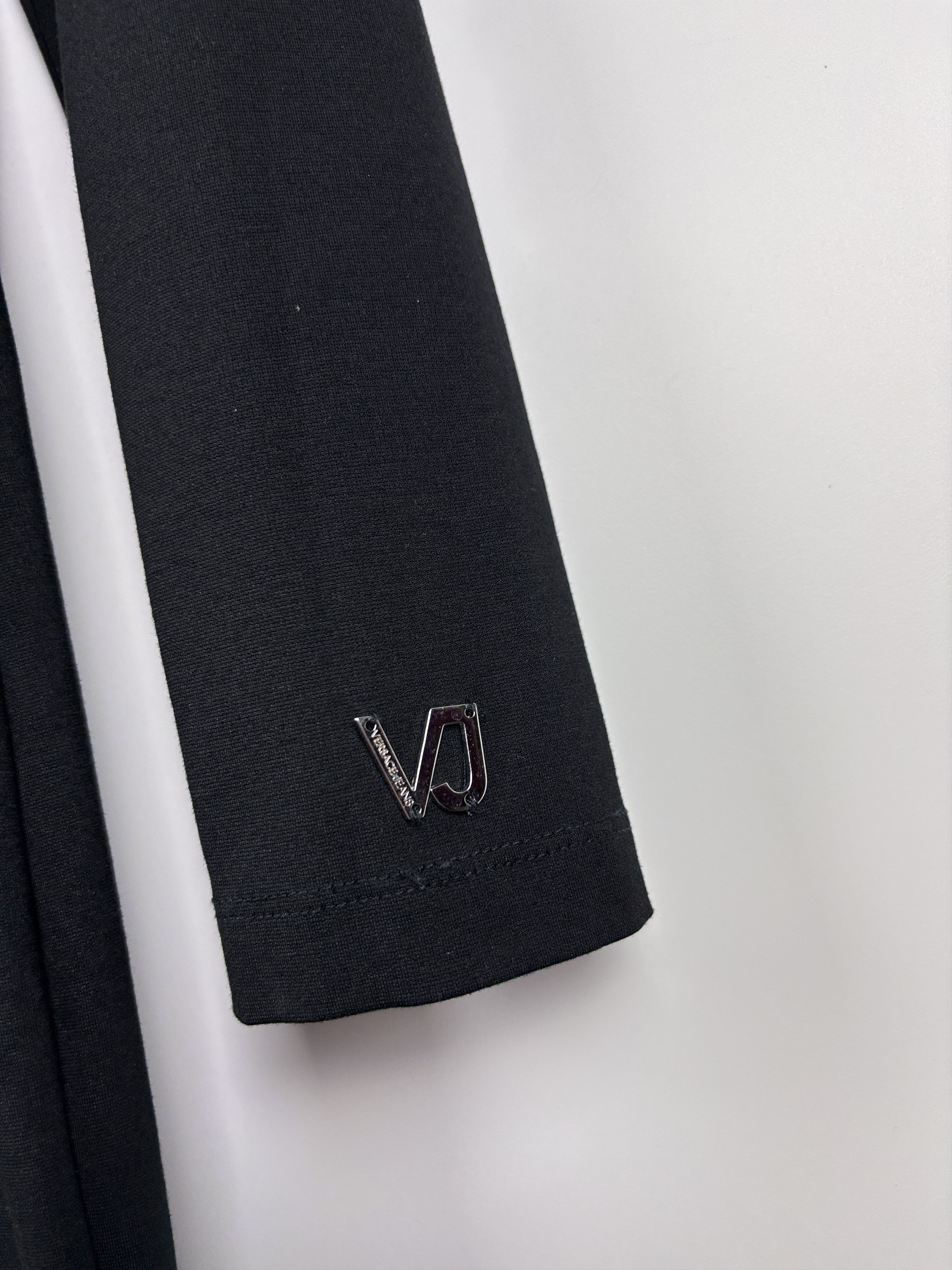Versace × Versace Jeans Couture Womens Versace Jeans Long Sleeve Dress Black Size US 10 Size L / US 10 / IT 46 - 4 Thumbnail