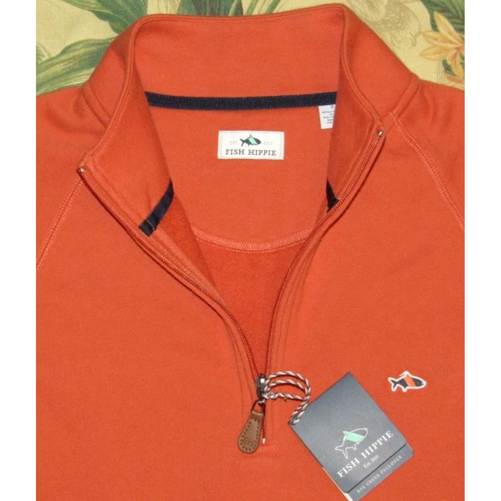Vintage FISH HIPPIE 1/4 Zip Sweater Ginger Orange Rye Creek Small NWT Size US S / EU 44-46 / 1 - 2 Thumbnail