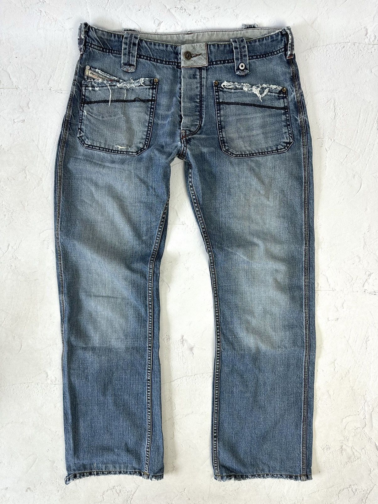 Vintage Diesel Distressed Blue Jeans