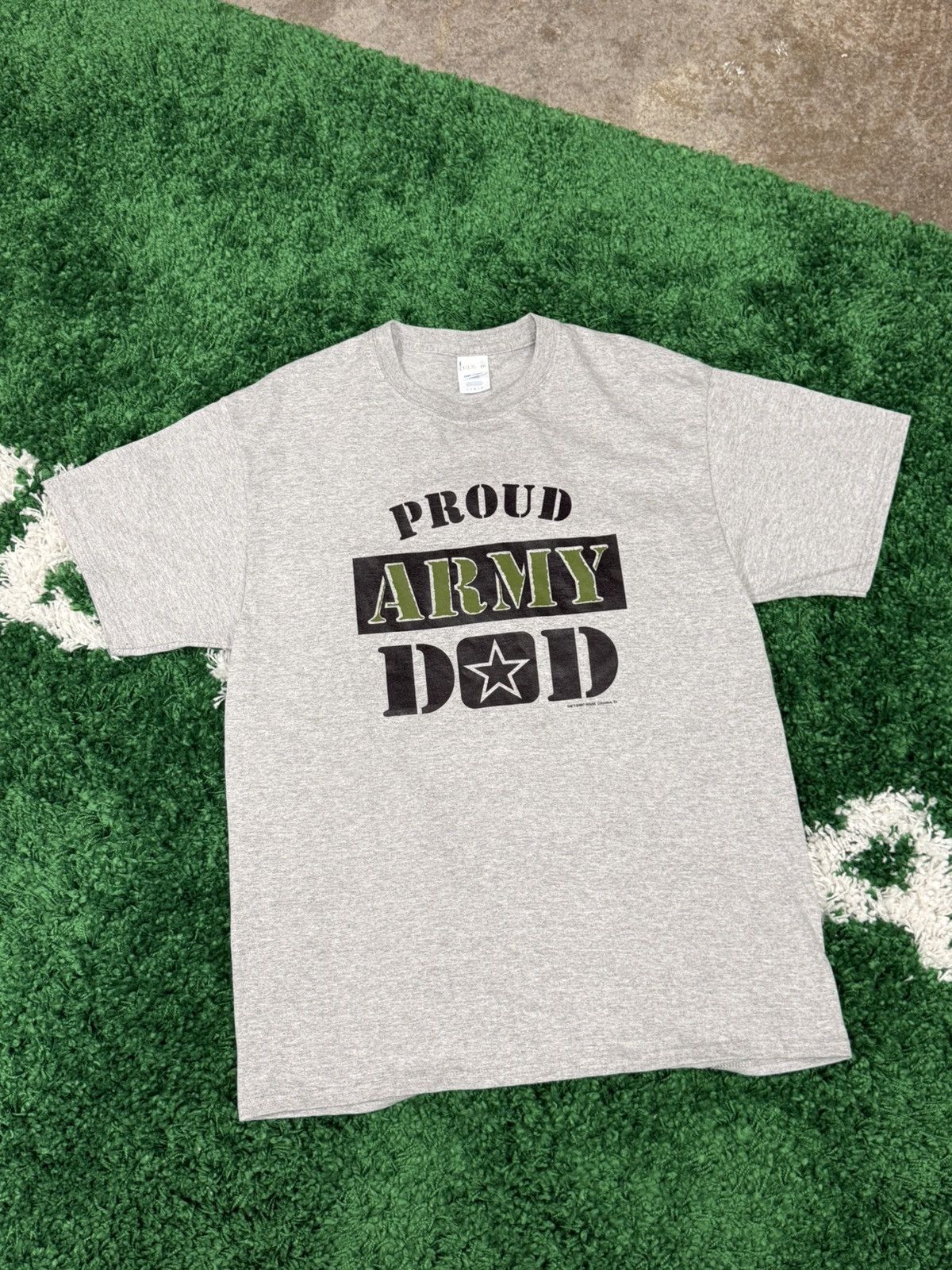 Vintage Vintage Dead Stock Old Stock Army Dad Print Tee Shirt Large Size US L / EU 52-54 / 3 - 1 Thumbnail