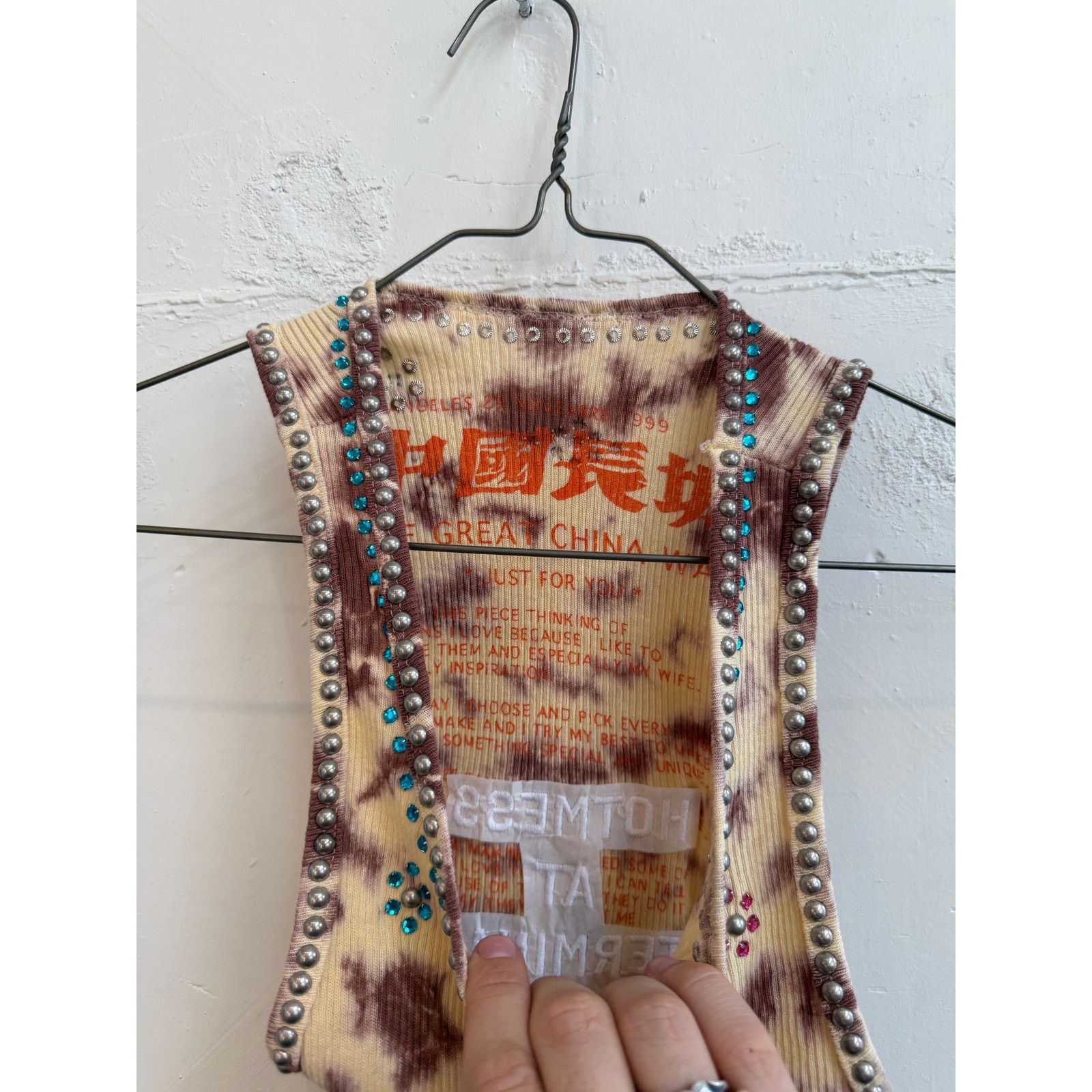The Great China Wall Great China Wall x Hot Mess Tie Dye Studded Tank Top Size M / US 6-8 / IT 42-44 - 2 Thumbnail