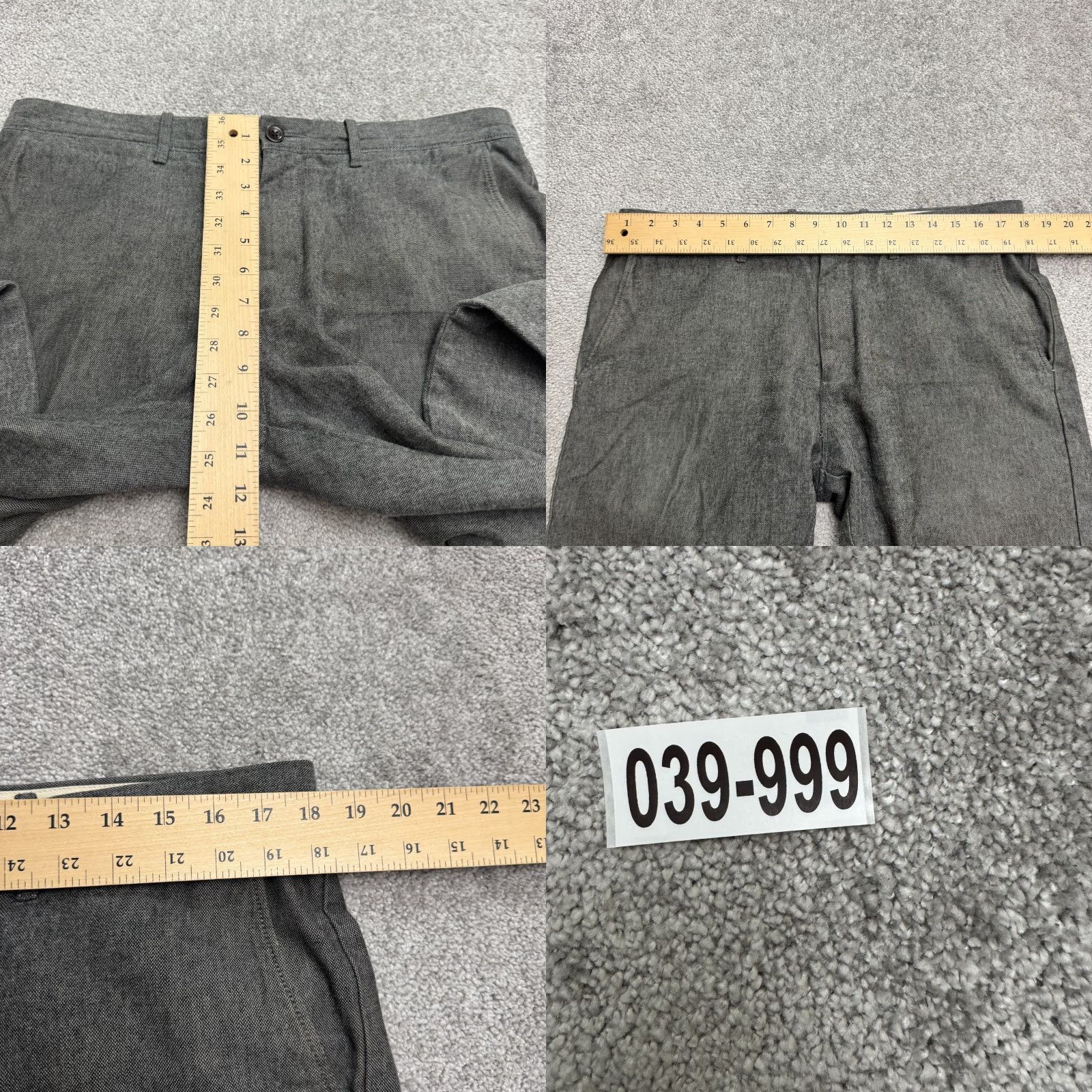 J.Crew J.Crew 484 Slim Fit Stretch Chino Pants Men 34x34 Gray Cotton Straight Preppy Size US 34 / EU 50 - 10 Thumbnail