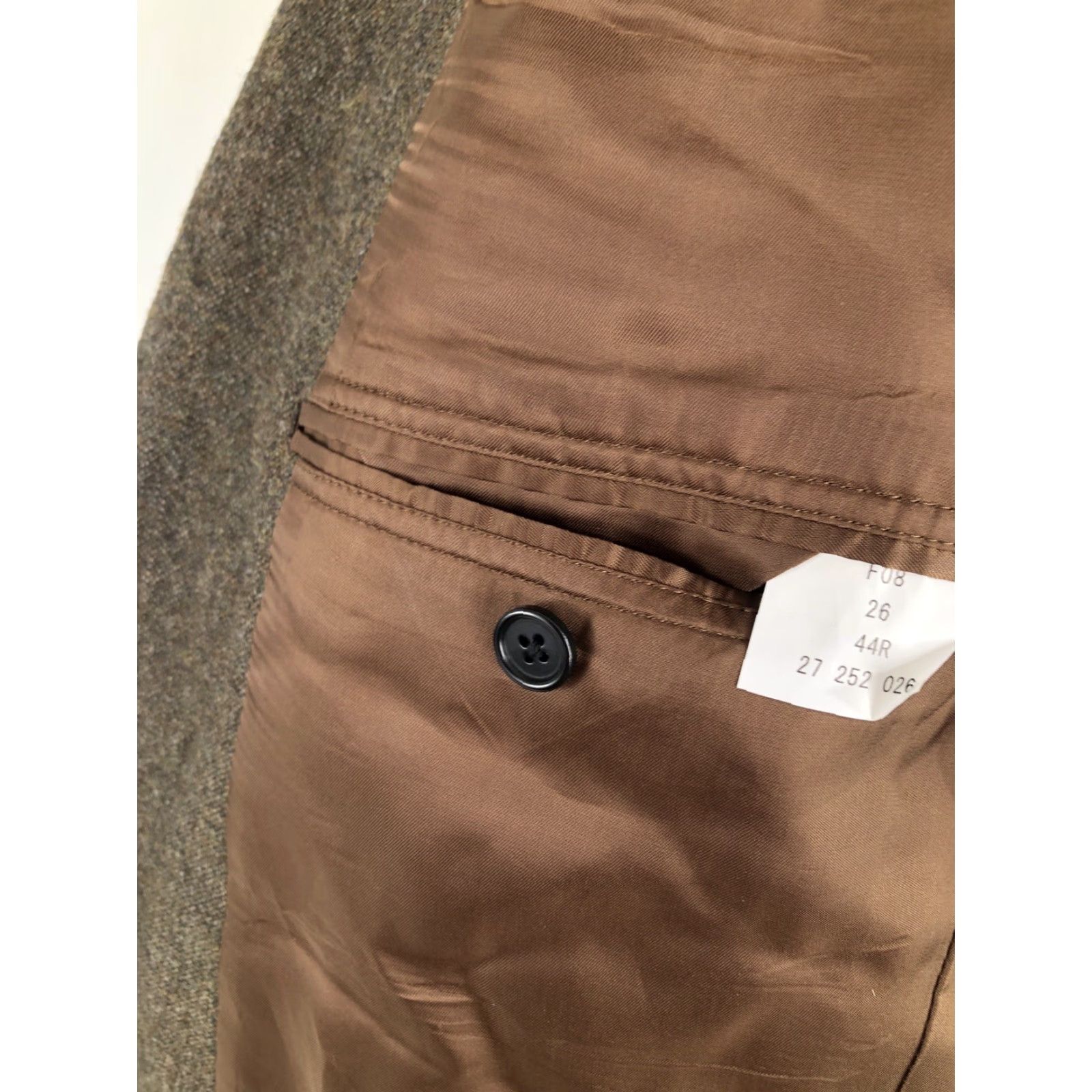 Brooks Brothers Brooks Brothers Blazer Mens 44R Lambswool Brown Blazer Jacket 100% Lambswool EXCELLENT J10 Size 44R - 6 Thumbnail